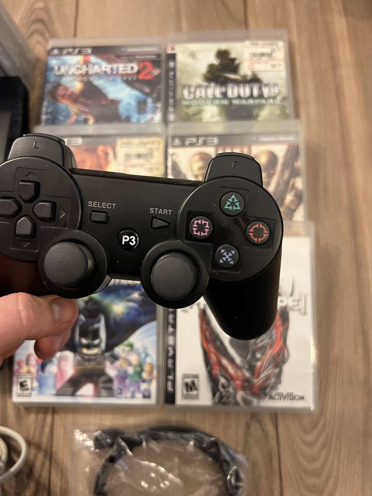 Sony PlayStation 3 Slim 250 GB CECH-2001B Console Bundle 10 Games Controller