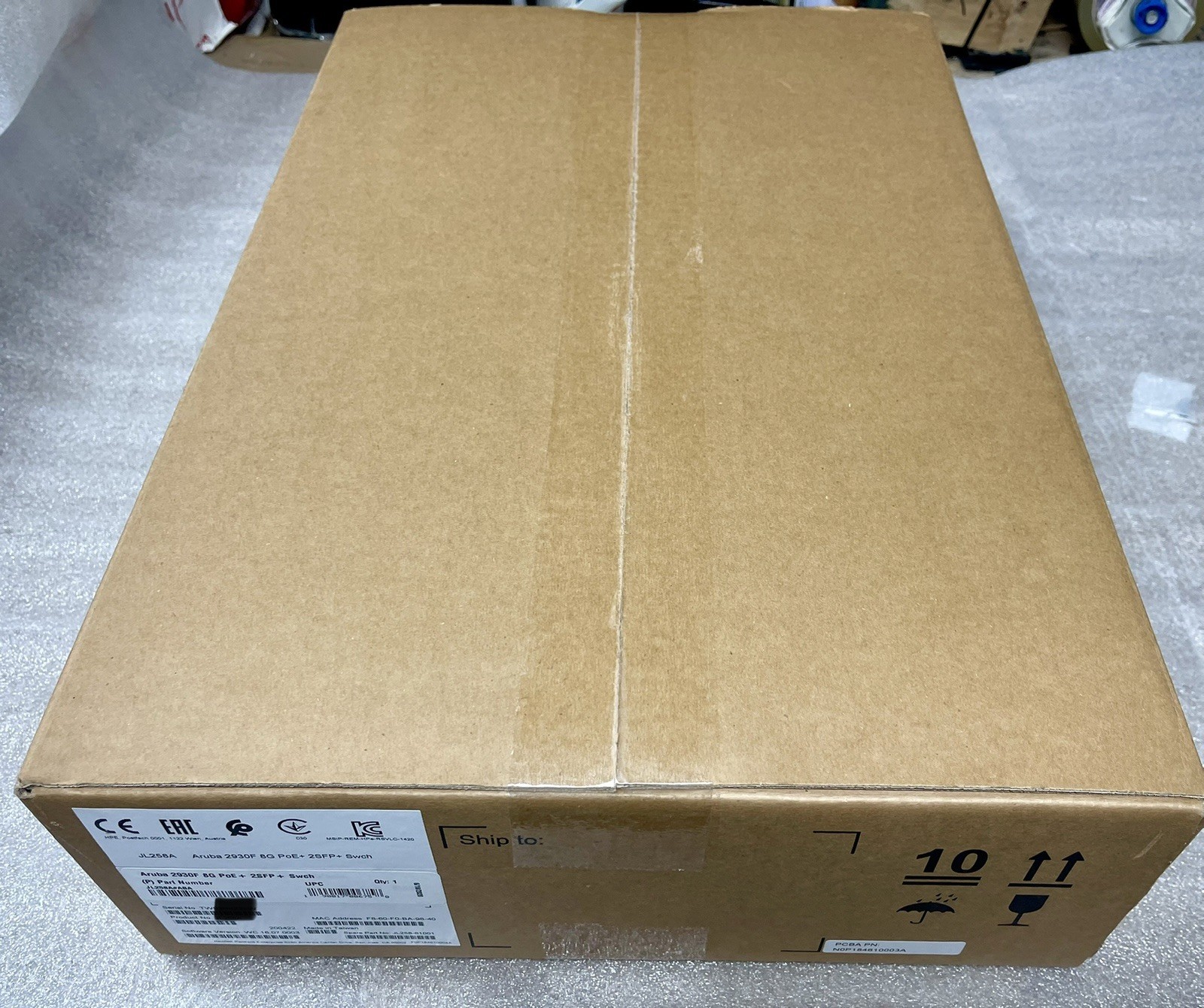 2930F 8G PoE+ 2SFP+ Switch JL258A New