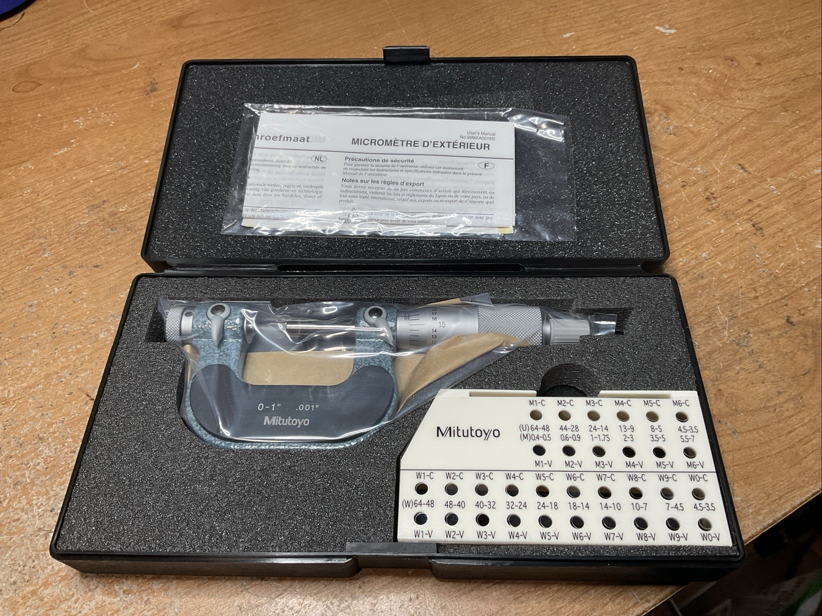 Mitutoyo 126-137 Screw Thread Micrometer