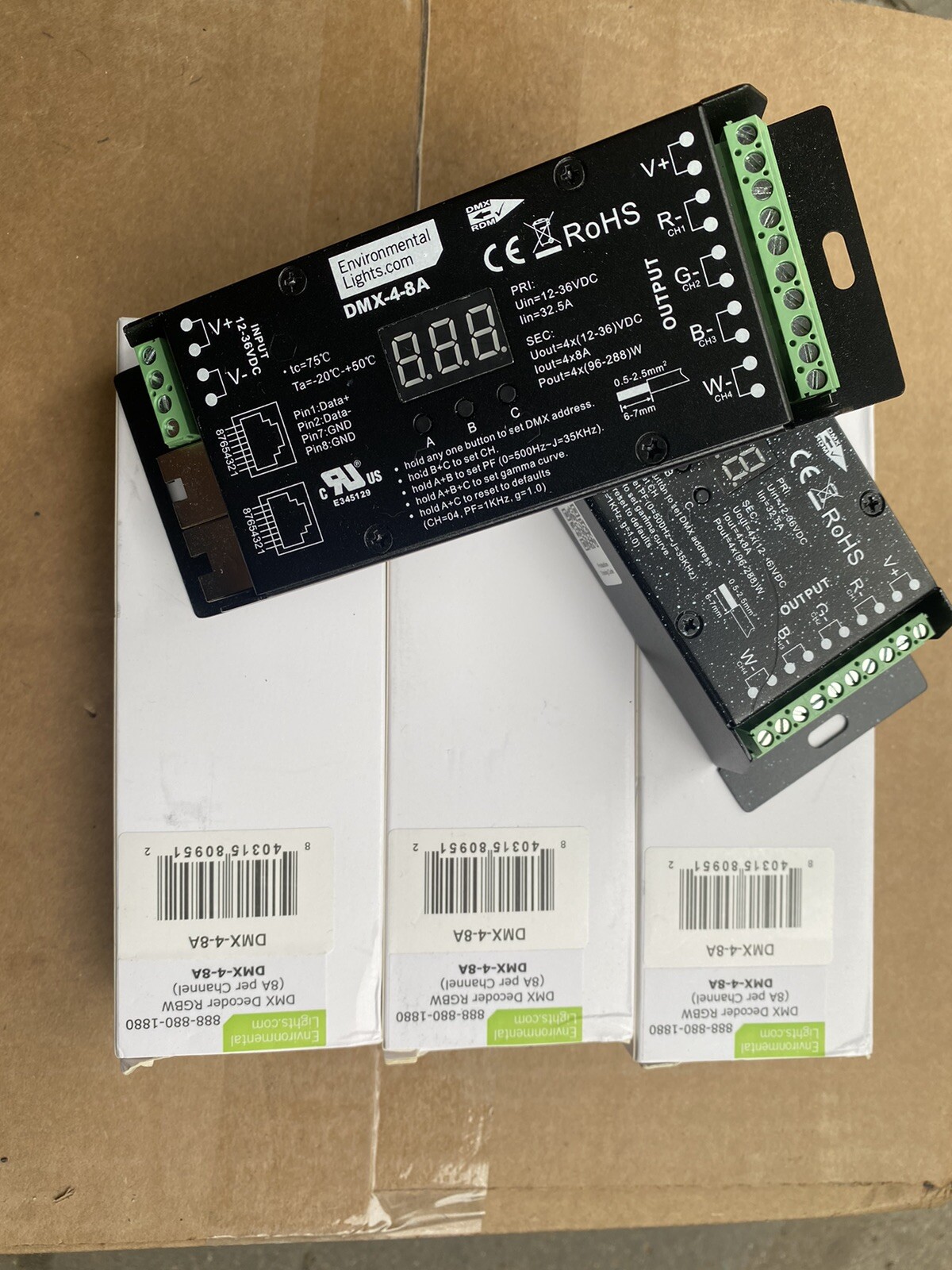 Environmental Lights Decoder DMX-4-8A