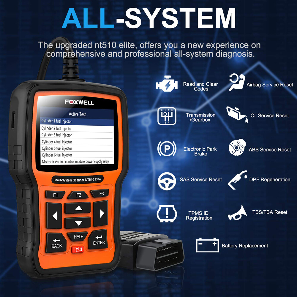 Bidirectional OBD2 Scanner for Chrysler/Jeep/Dodge All System Diagnostic Tool