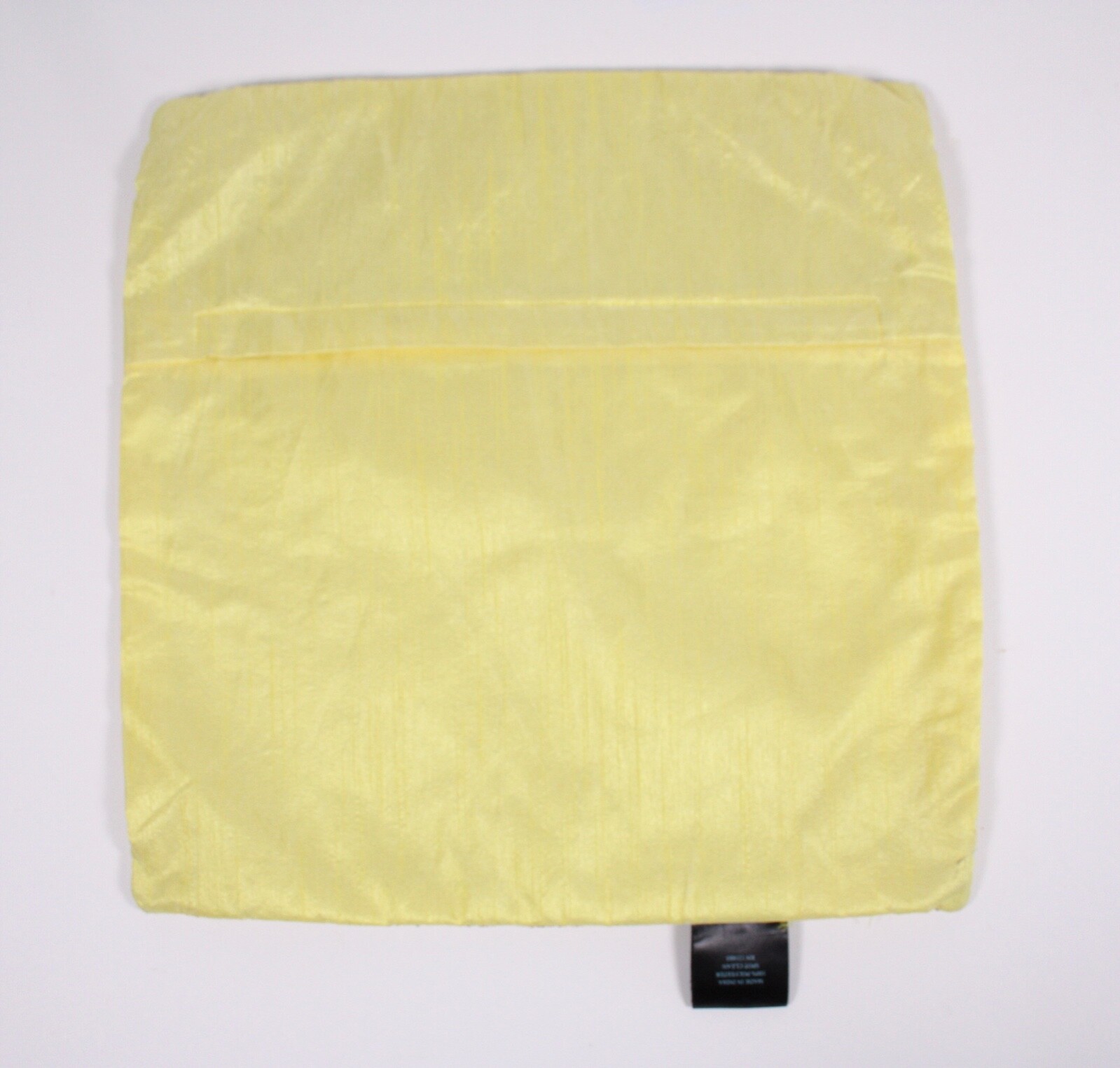 Cynthia Rowell Glam Yellow Glass Bead Square 13” Zipper Pillow Case Cover