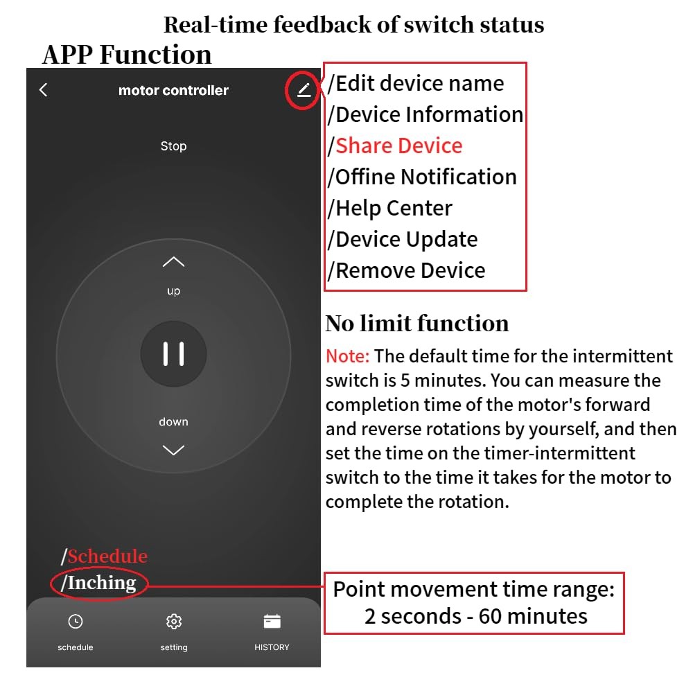Intelligent Wireless Forward and Reverse Motor Remote Controller, DC 732v DC ...