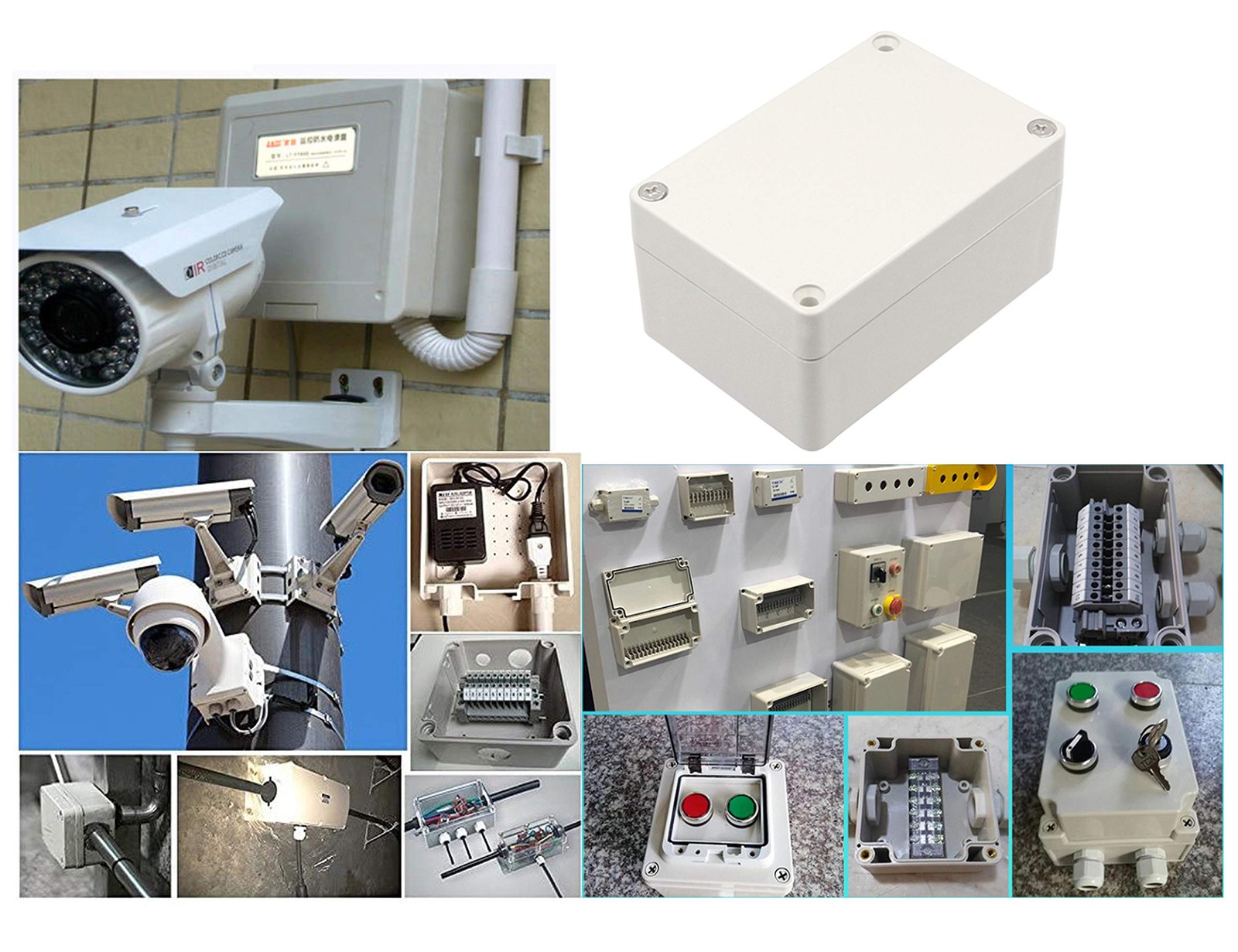 LBY 2-Pack Waterproof and Dustproof IP65 ABS Plastic Junction Box, Universal ...