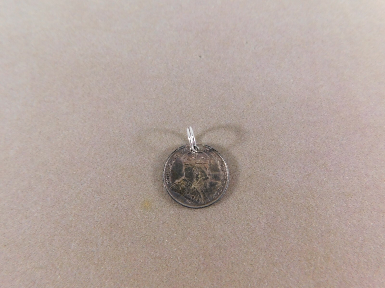 1902-H Canada Edward VII 5 Cents Silver Coin Charm