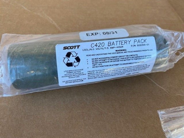 SCOTT 805358-01 - Battery Pack, C420 PAPR, EXP 08/2031