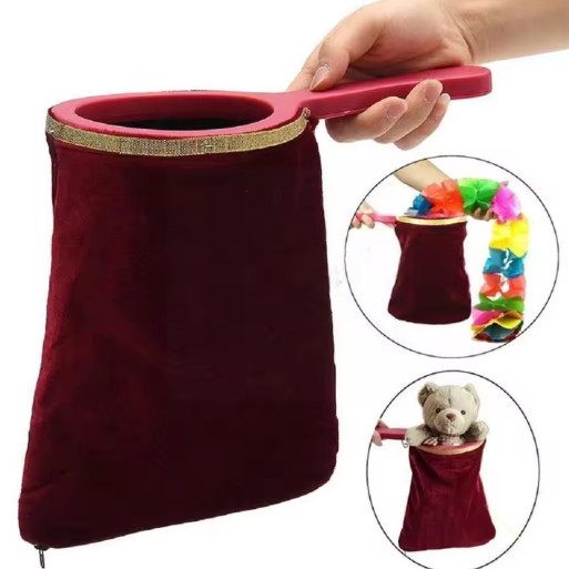Magic Change Bag Disappearing Trick Prop Stage Street Magician Toy Kids