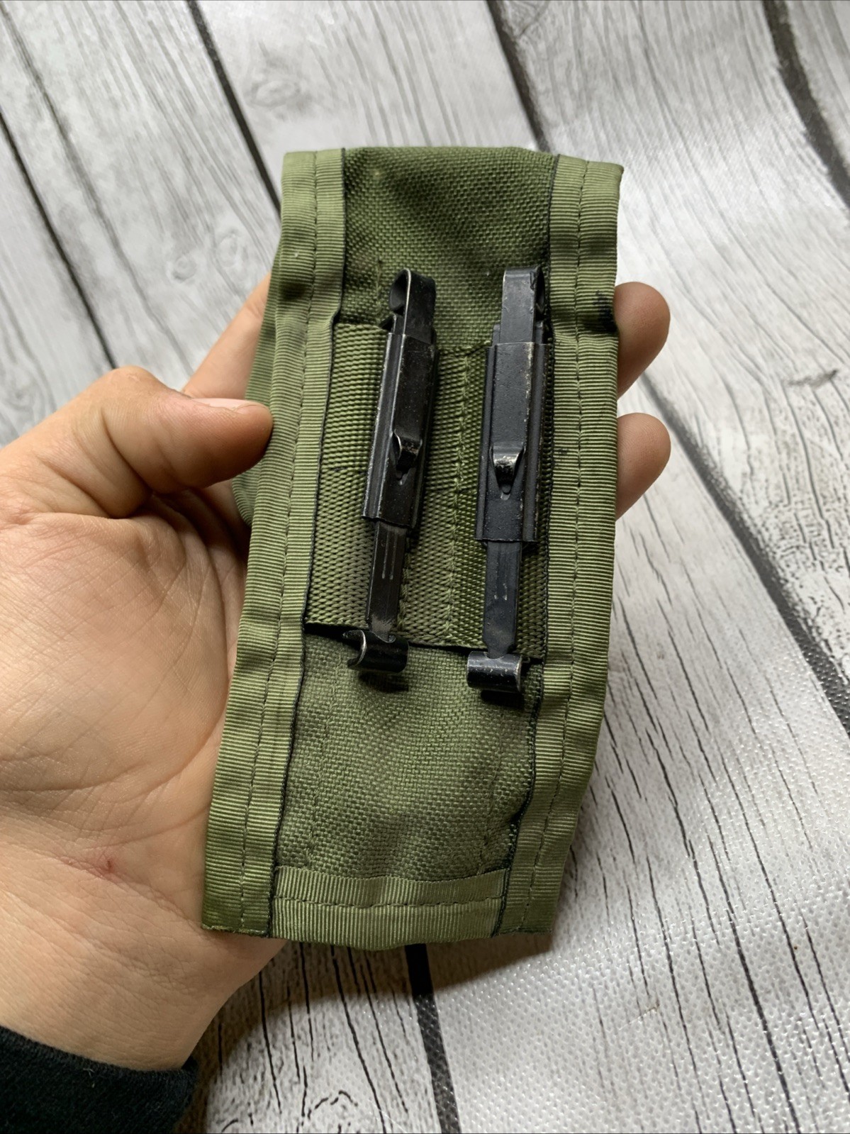US Military Issued Green Nylon Pouch