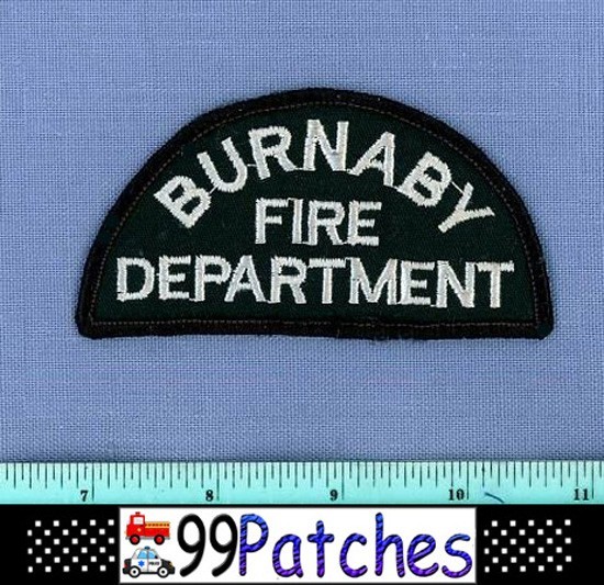 BURNABY (Old Vintage) BRITISH COLUMBIA BC Fire Rescue EMS Shoulder Patch 7D
