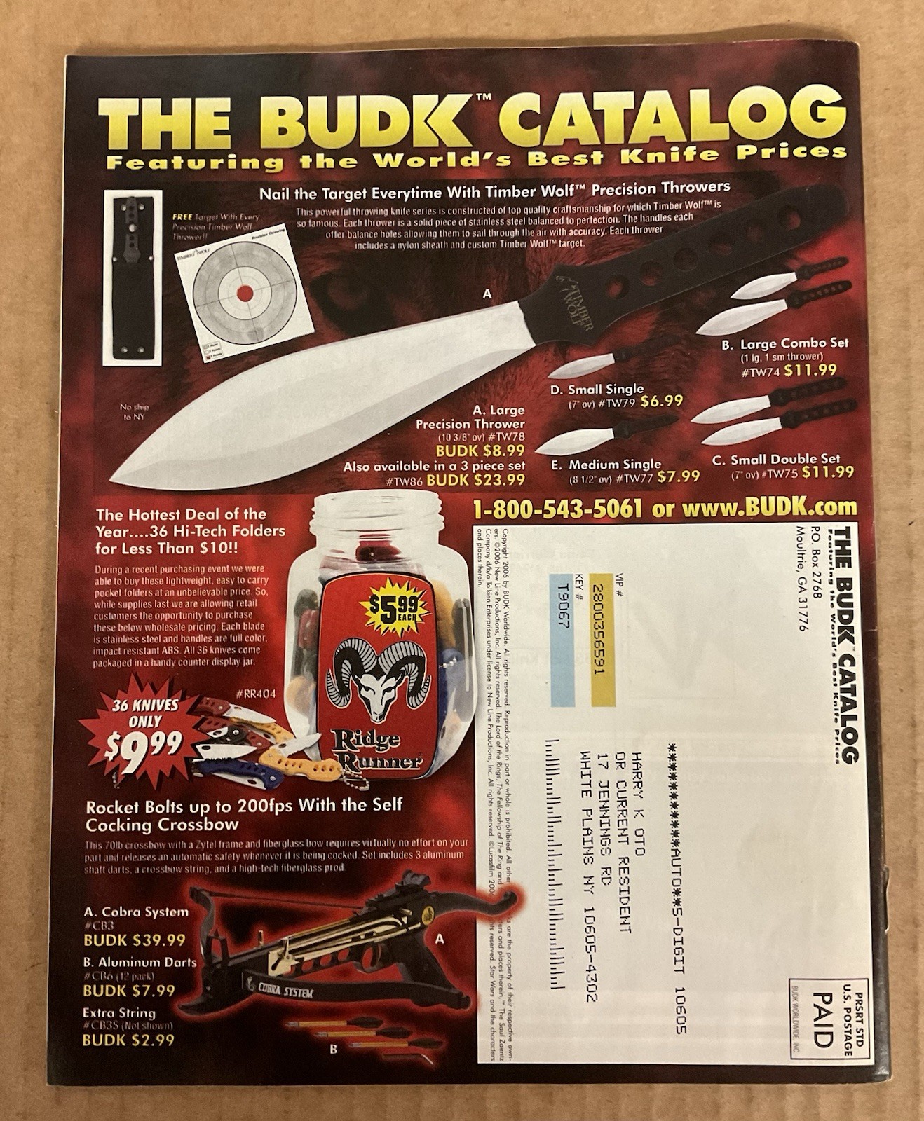 THE BUDK CATALOG (2006) BUDK Worldwide; Fall 2006 Issue; Fine