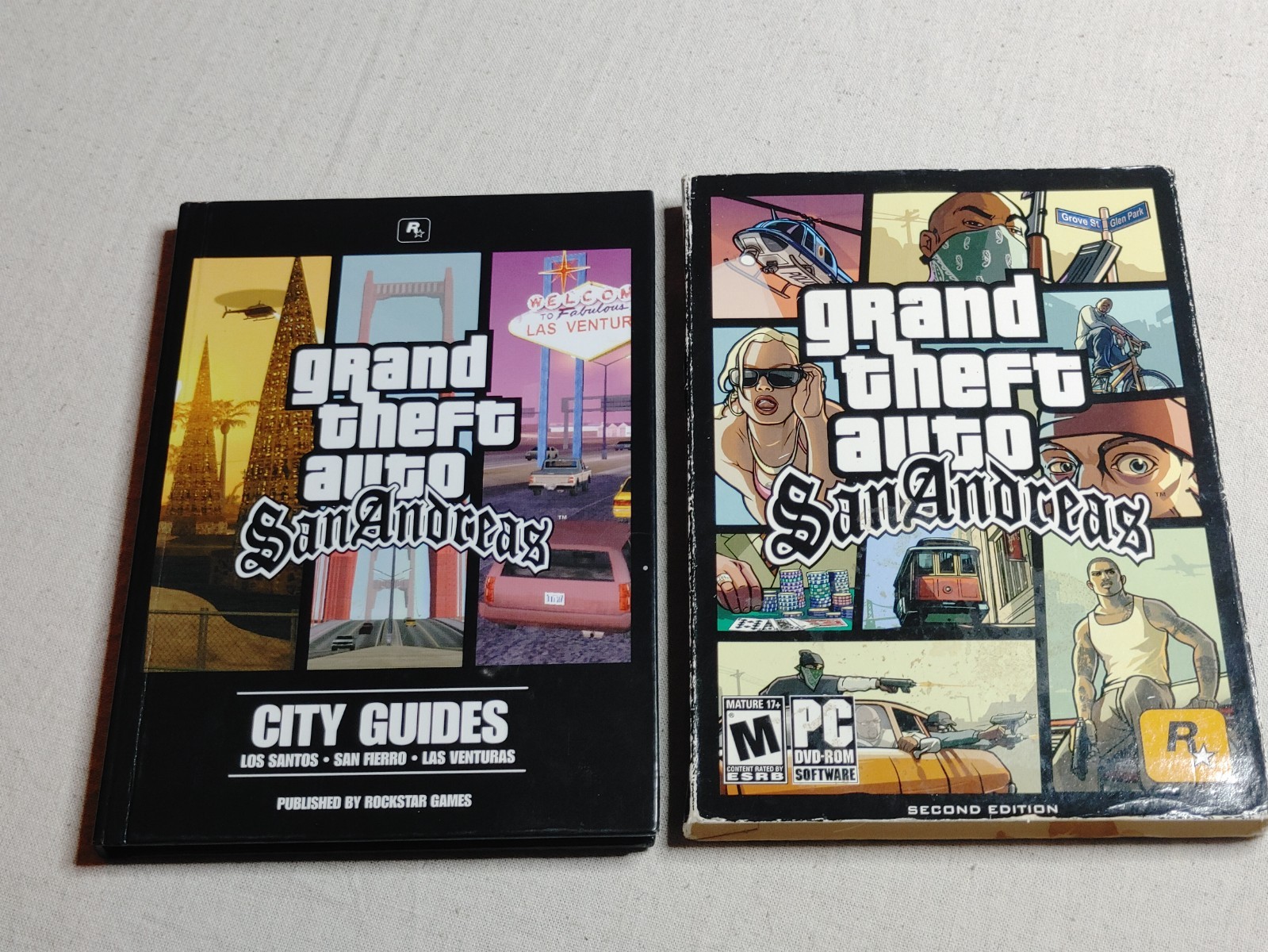 Grand Theft Auto San Andreas PC Software City Guides Book NO GAME INCLUDED