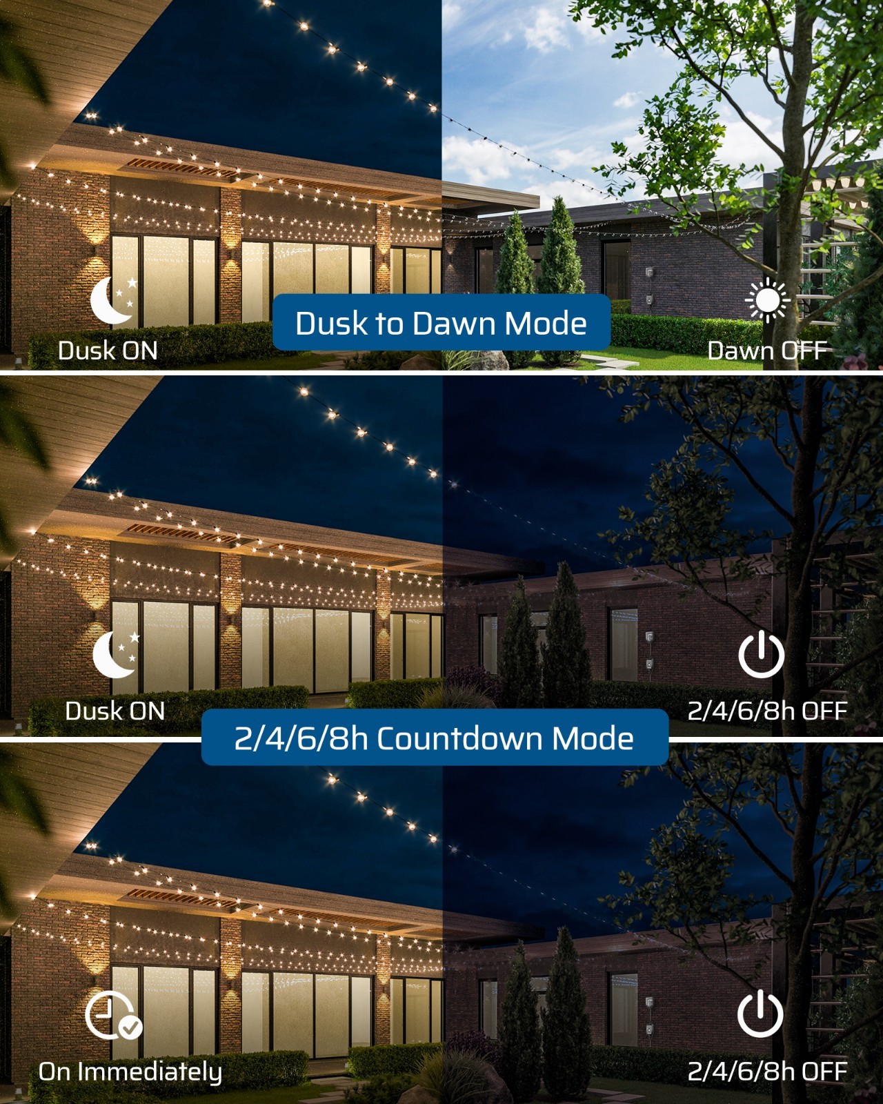 DEWENWILS Dusk to Dawn Dimmer, Wireless Remote Control, Waterproof, 100 FT Range