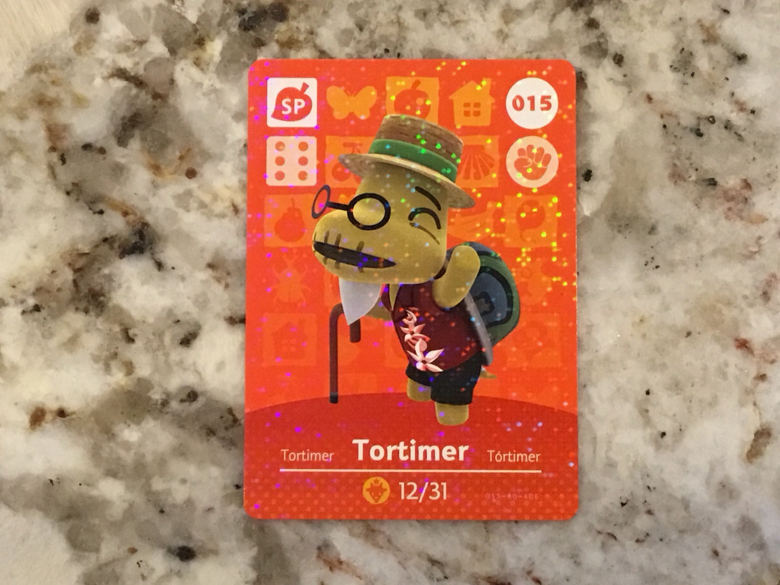 TORTIMER #015 Animal Crossing Amiibo Authentic Nintendo Mint Card From Series 1