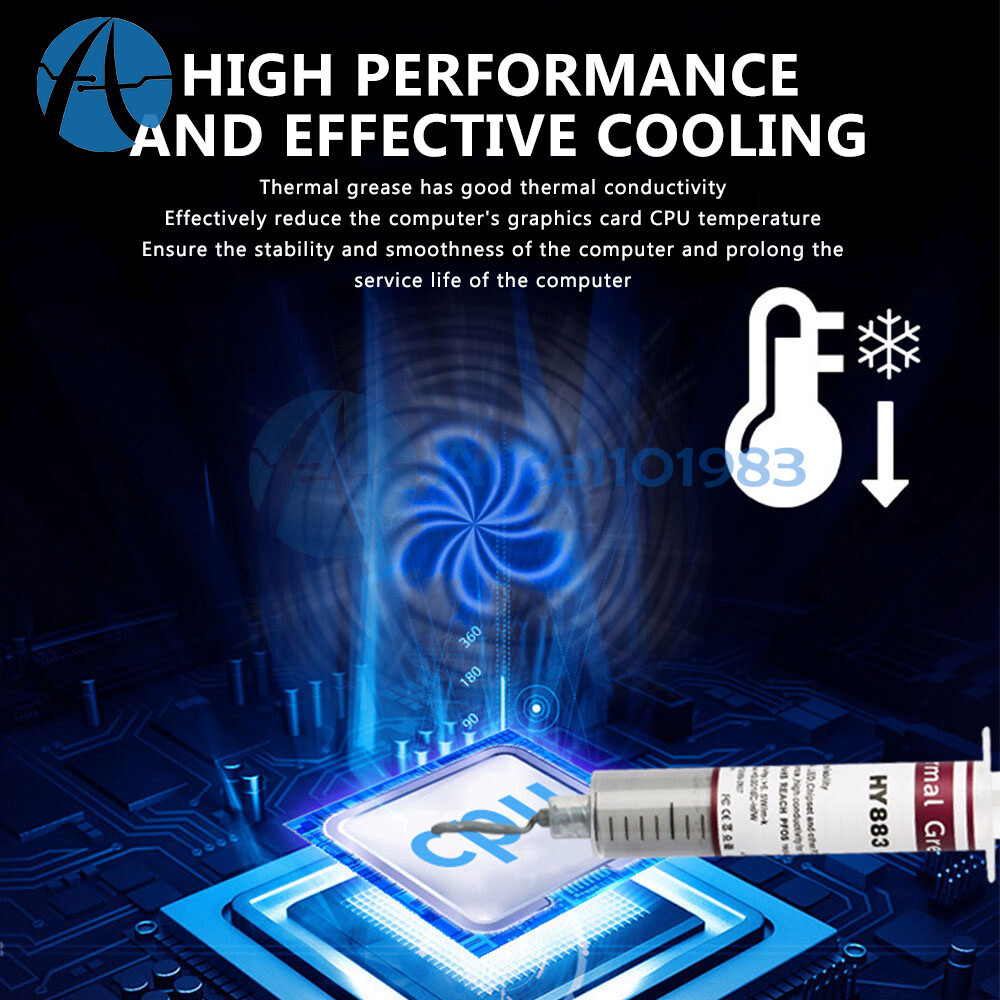 CPU Cooling Paste HY883 Thermal Conductive Silicone Grease 6.5W For Computer