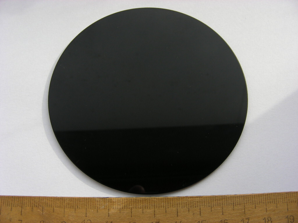 UV Bandpass Optical Filter UFS6 365nm UG1 U-360 Black Light 98mm dia.