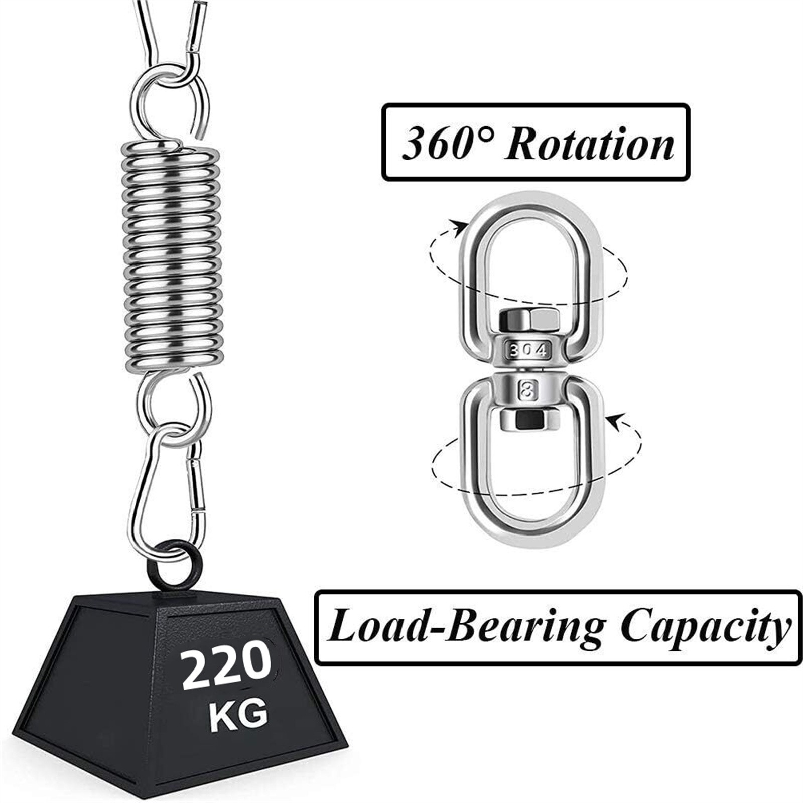 Alloy Spring Hanging Hook Heavy Duty Swing Spring For Hanging Chairs Spring