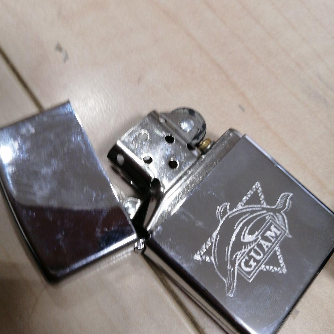 Zippo lighter with Guam logo
