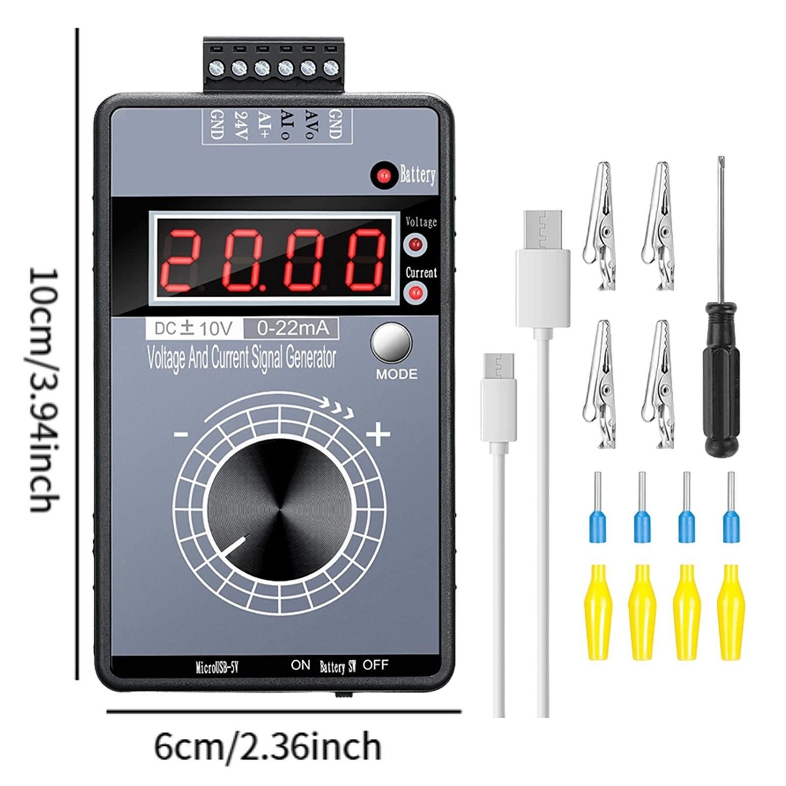 Adjustable Signal Generator Rechargeable Panel Value Adjusting 0-20MA 4-20MA