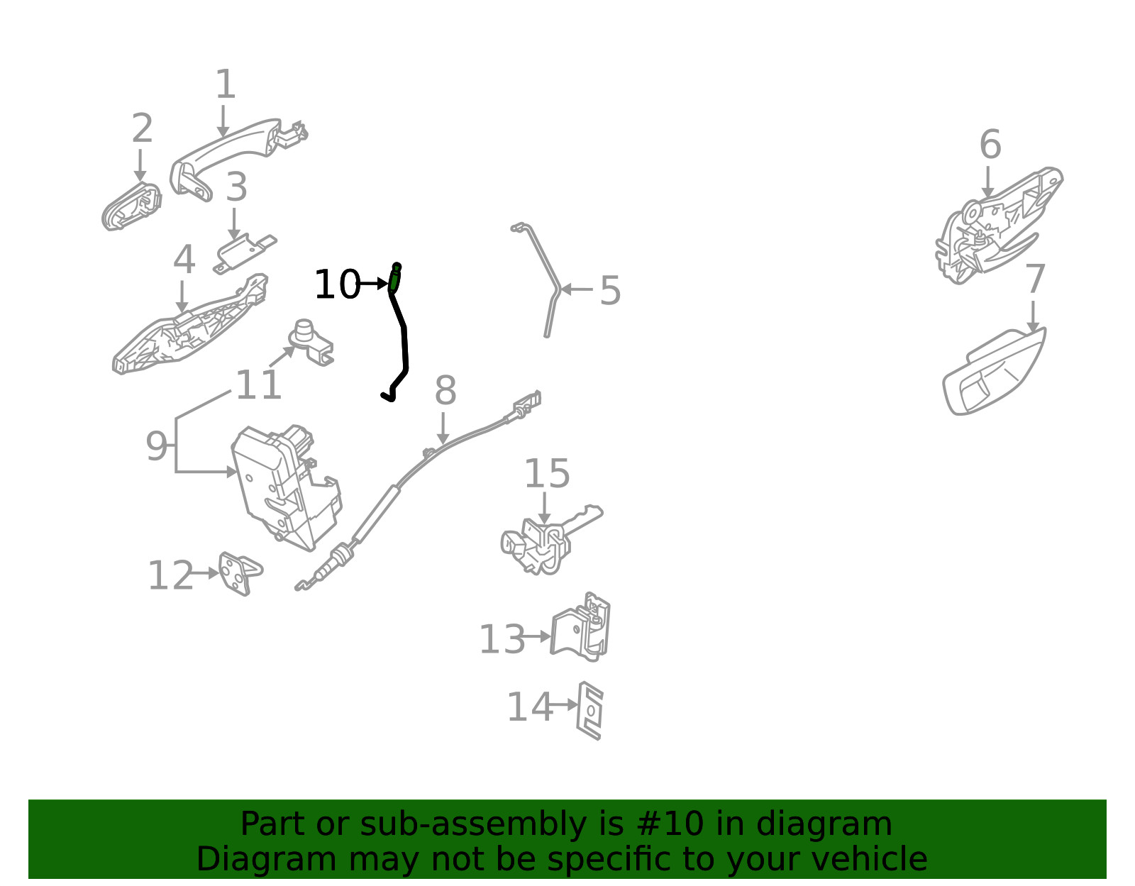 Genuine Volvo Lock Rod 39873328