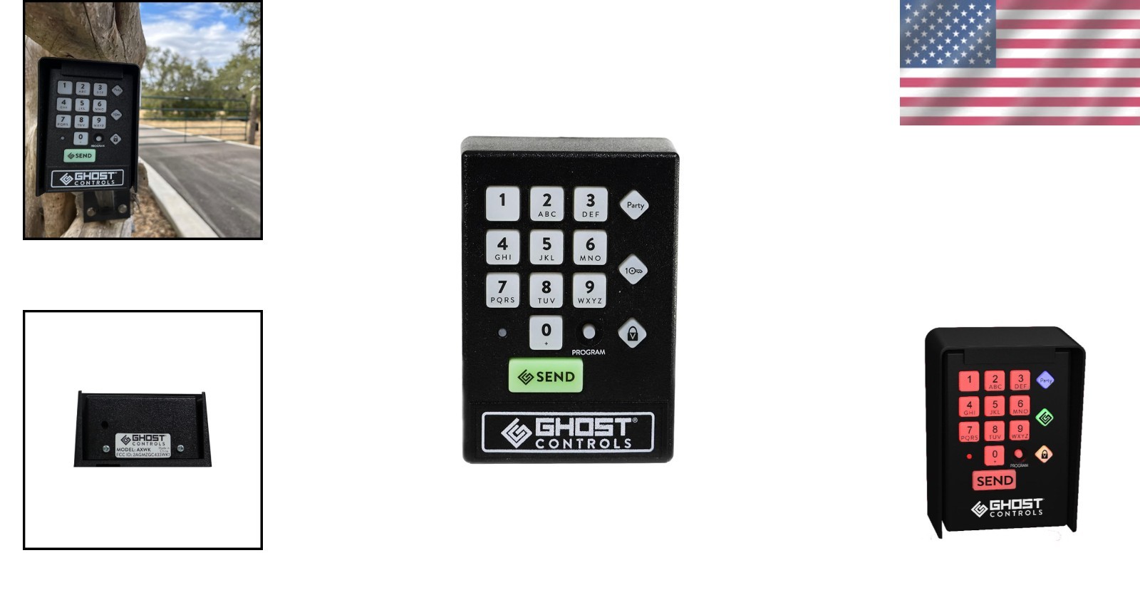 Secure Entry Wireless Keypad for Outdoor Gates - Easy Setup, Partymode Function