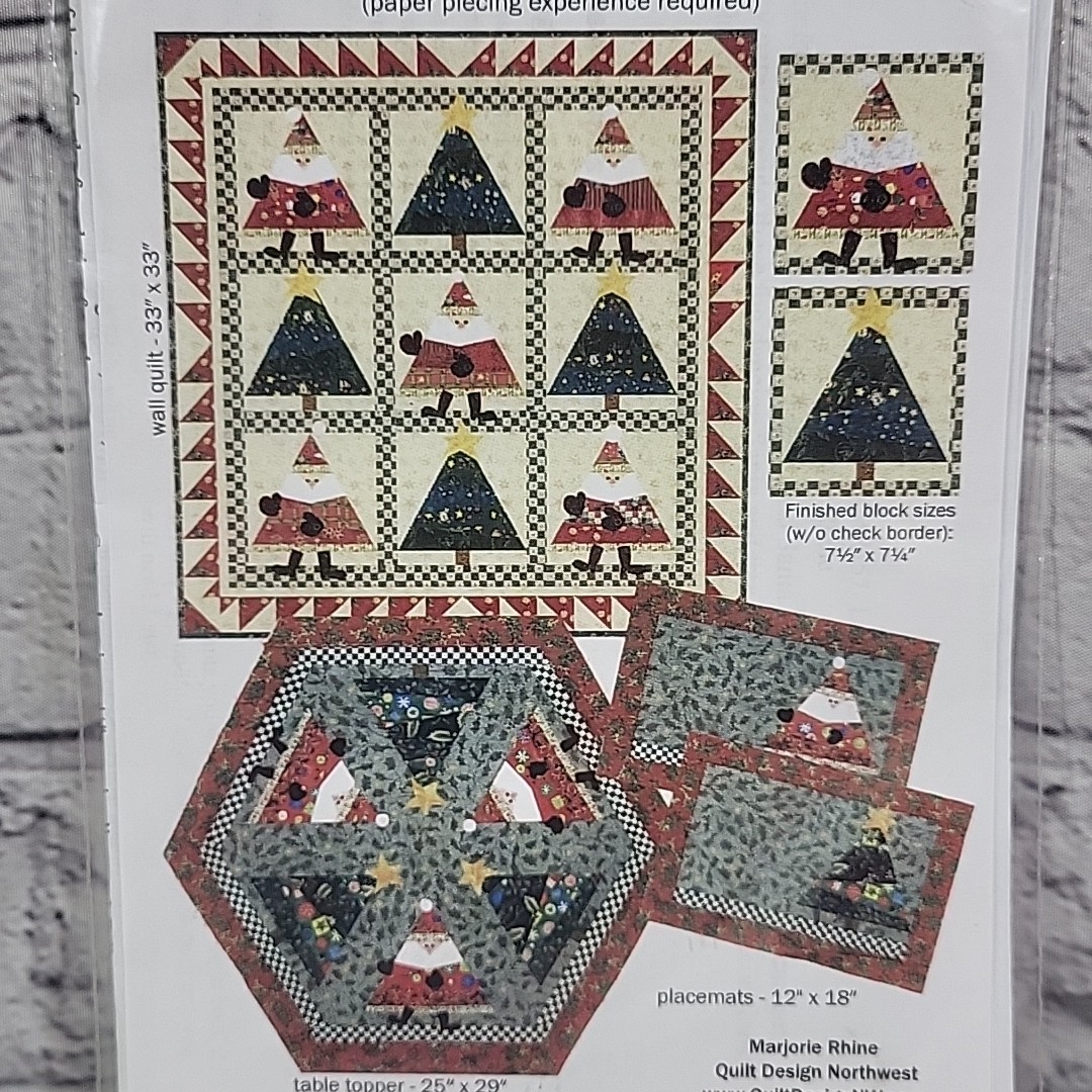 DANCE SANTA DANCE Quilt Design Northwest Pattern - 38" x 33"