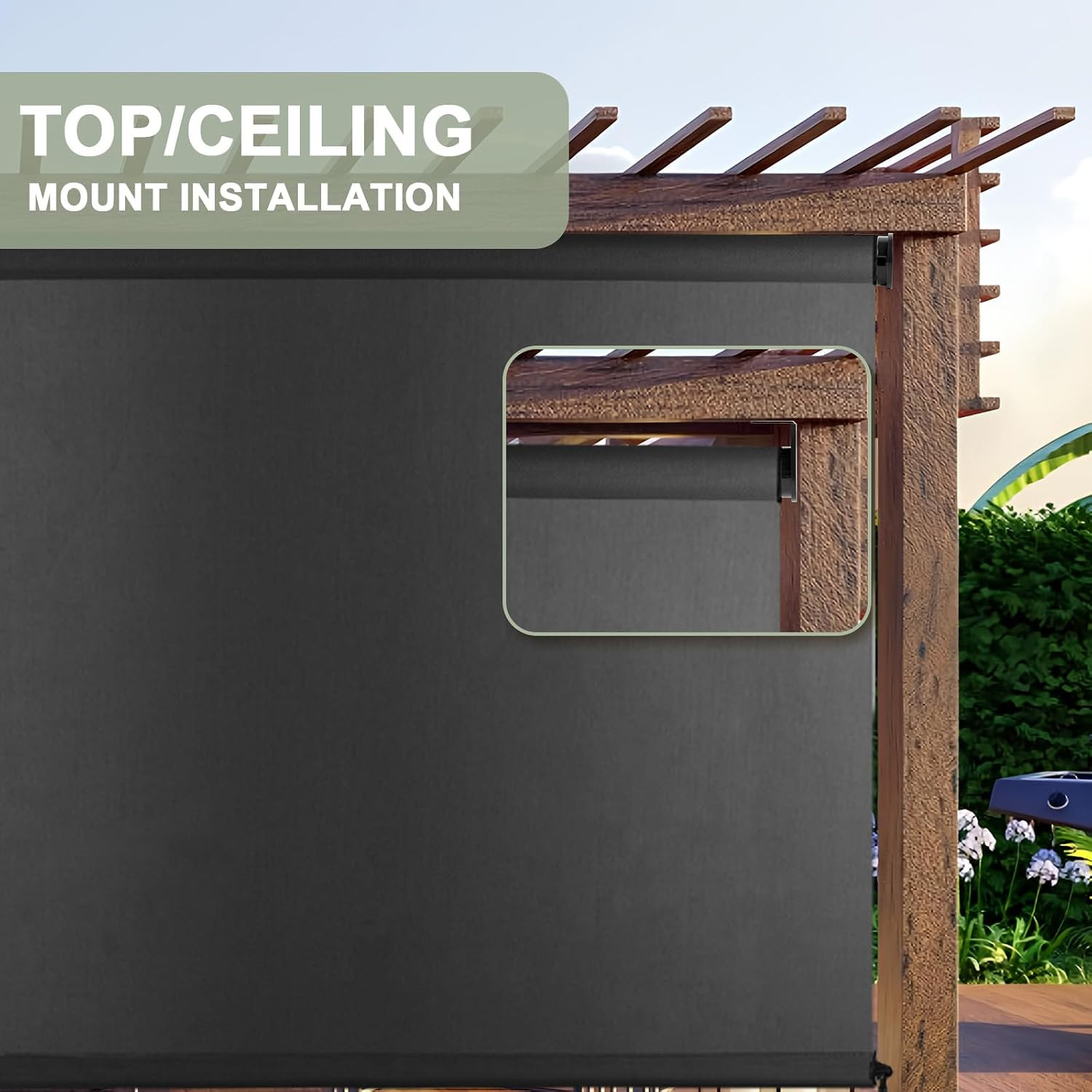 Cordless Bracket, Sunshade Replacement Accessory, Suitable for Coolaroo External