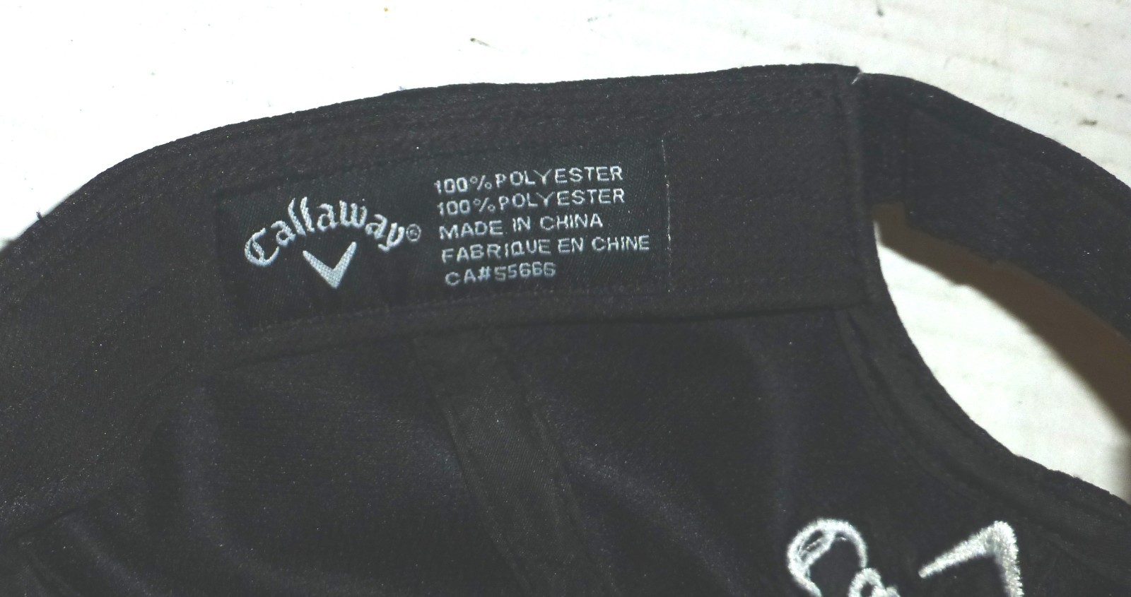 Callaway Big Bertha Falling Apple Hook & Loop Adjustable Hat Black PLEASE READ