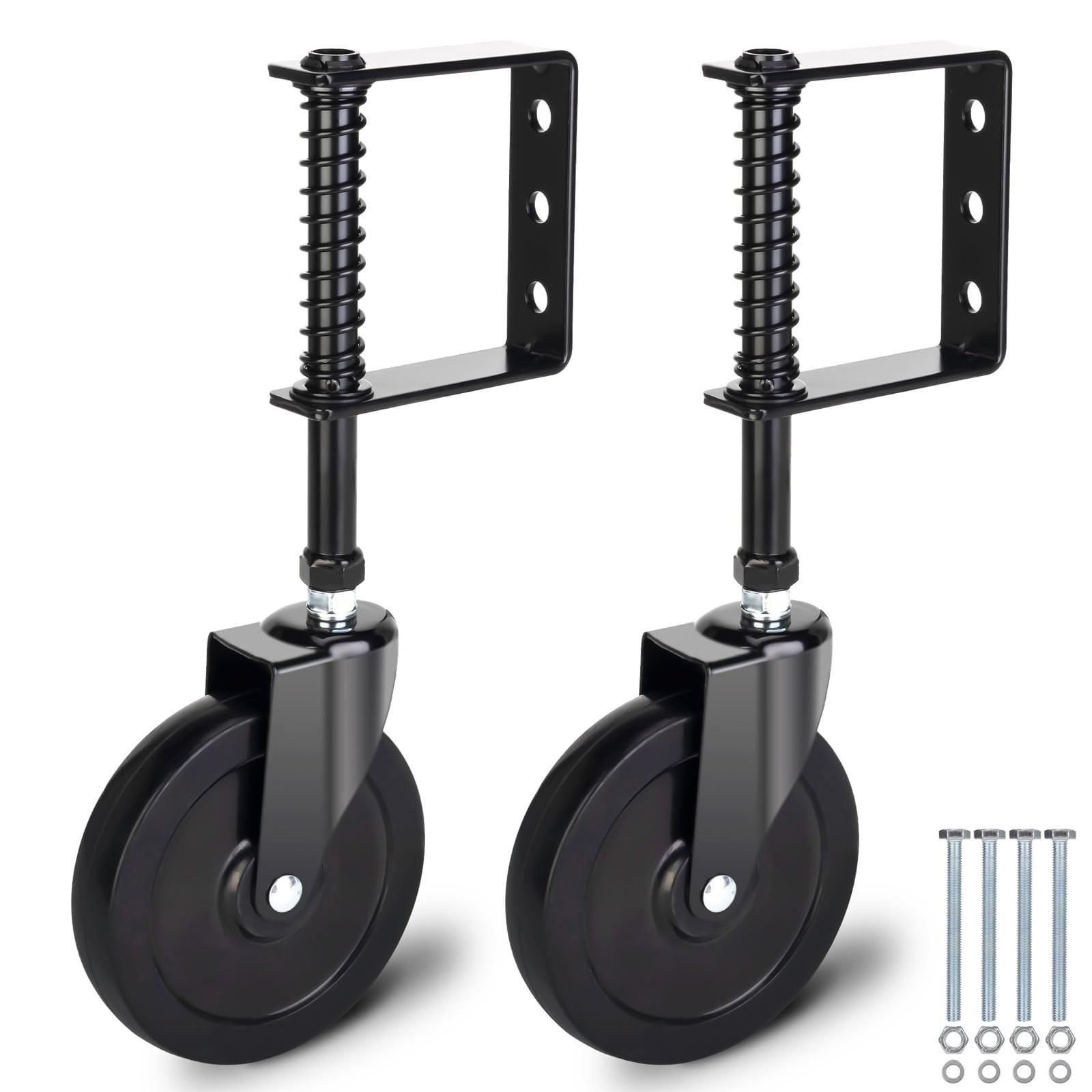 Heavy Duty Gate Wheel, Fence Spring Loaded Gate Caster Wheel, Farm Gate Suppo...