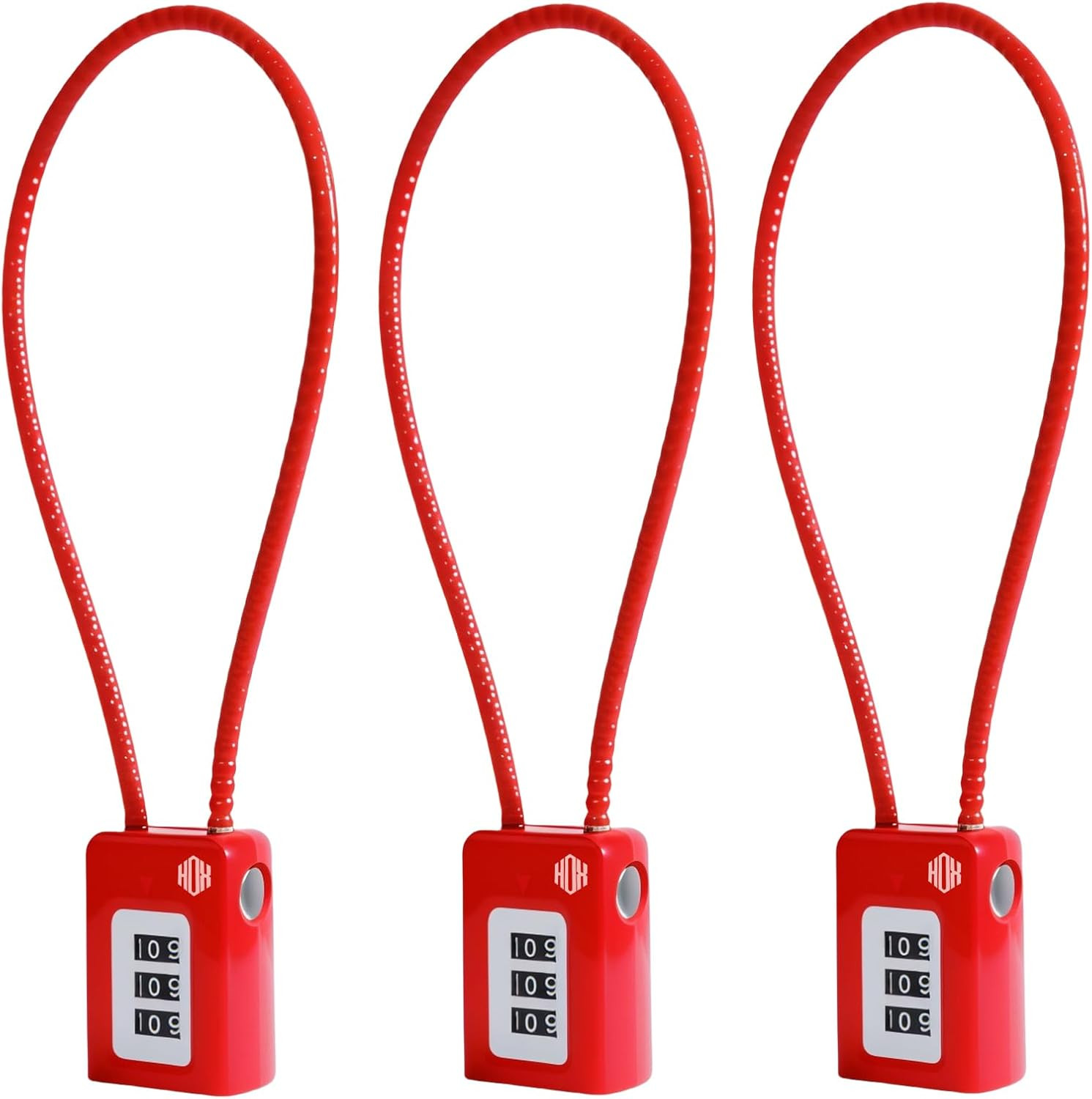 3-Digit Combination Gun Lock for Firearms, Home Safety Cable Lock