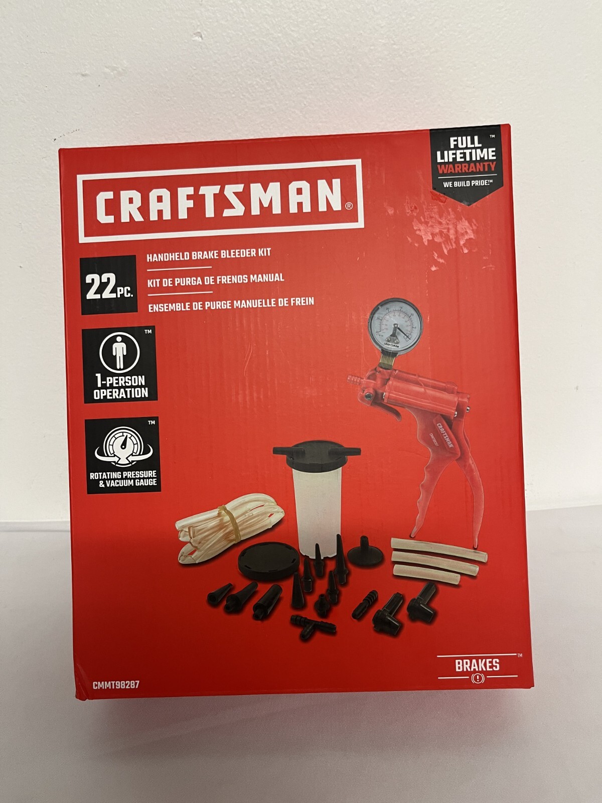 CRAFTSMAN Plastic Brake Bleeder, Handheld CMMT98287.