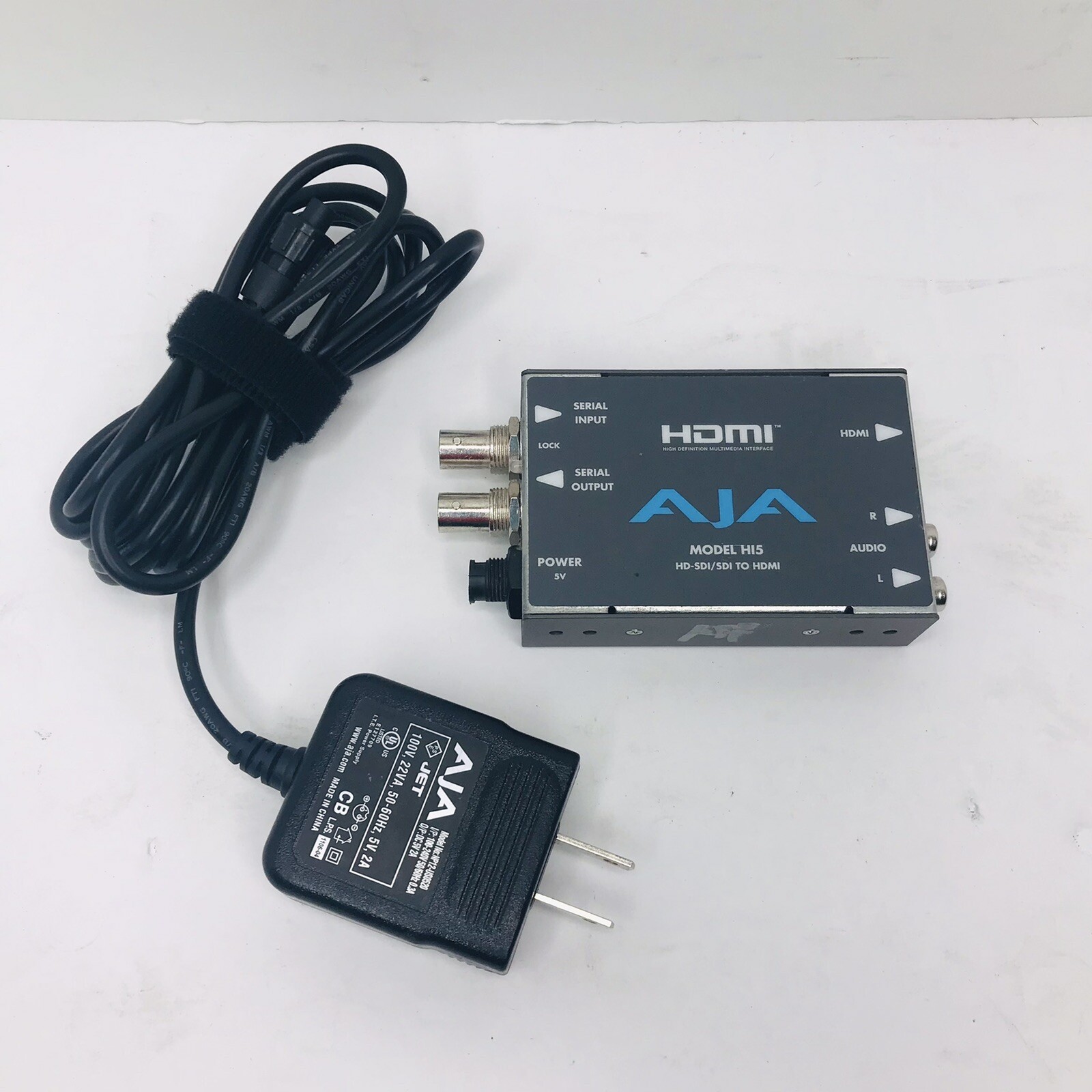 AJA HI5 HD-SDI/SDI to HDMI Mini Video / Audio Converter w/ Power Supply