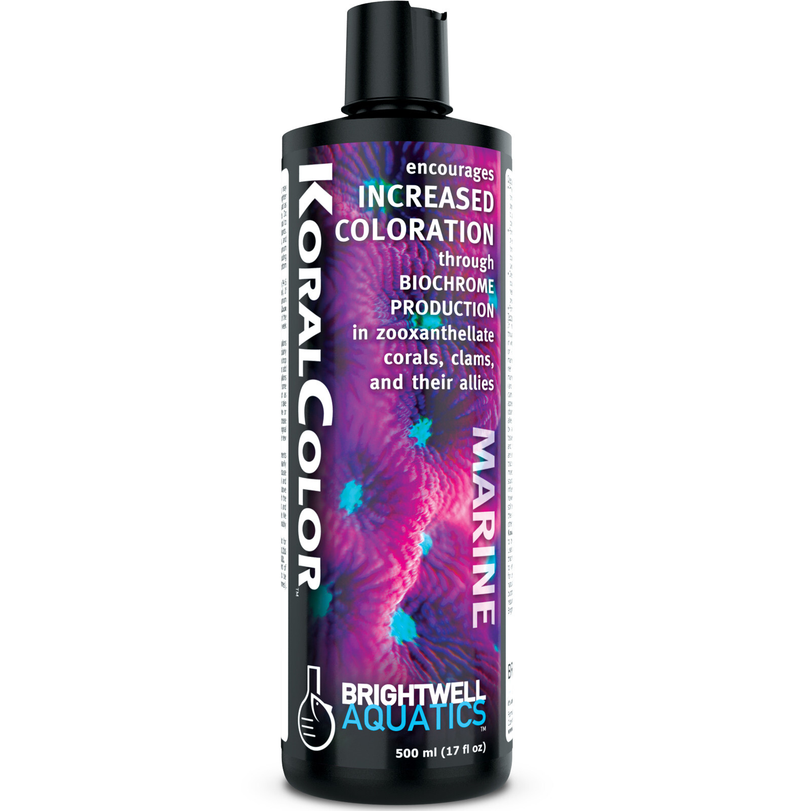 Brightwell Aquatics KoralColor 500mL Enhances Color of Live Corals and Clams