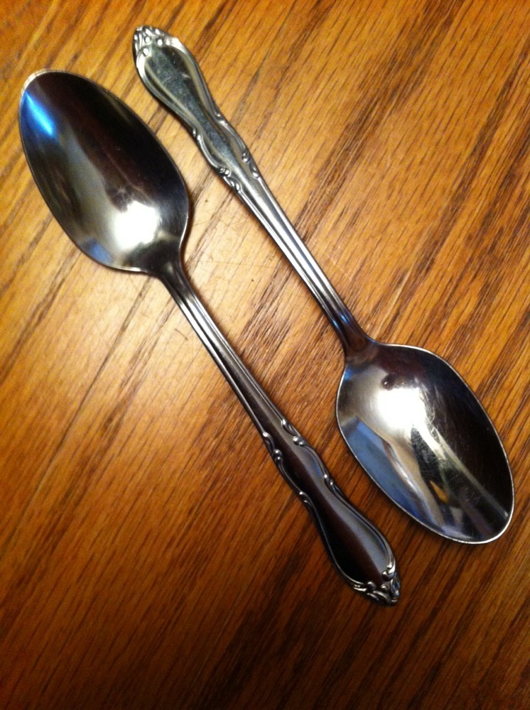 Lot Of 2 Oneida Homestead Simeon Geo Rogers Stainless TEASPOONS 6"