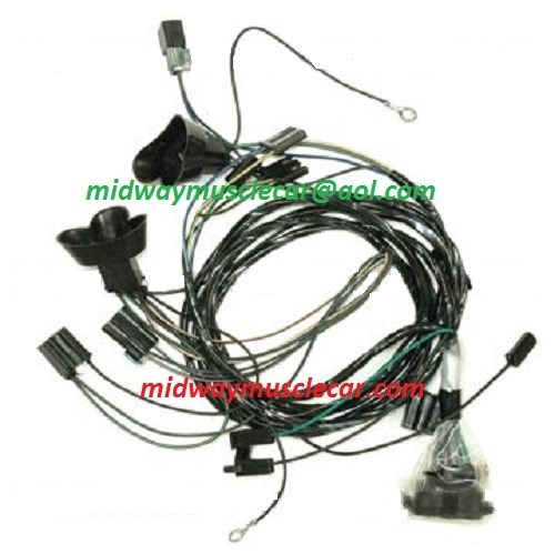 front end headlight lamp wiring harness 66 Pontiac GTO Lemans tempest 1966