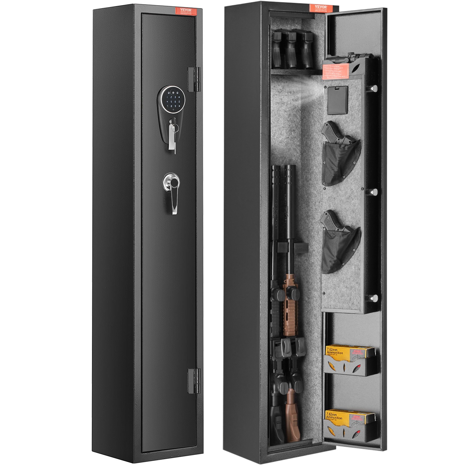 VEVOR Gun Safe Rifle Safe with Digital Keypad & Lock for 2 Rifles and 4 Pistols