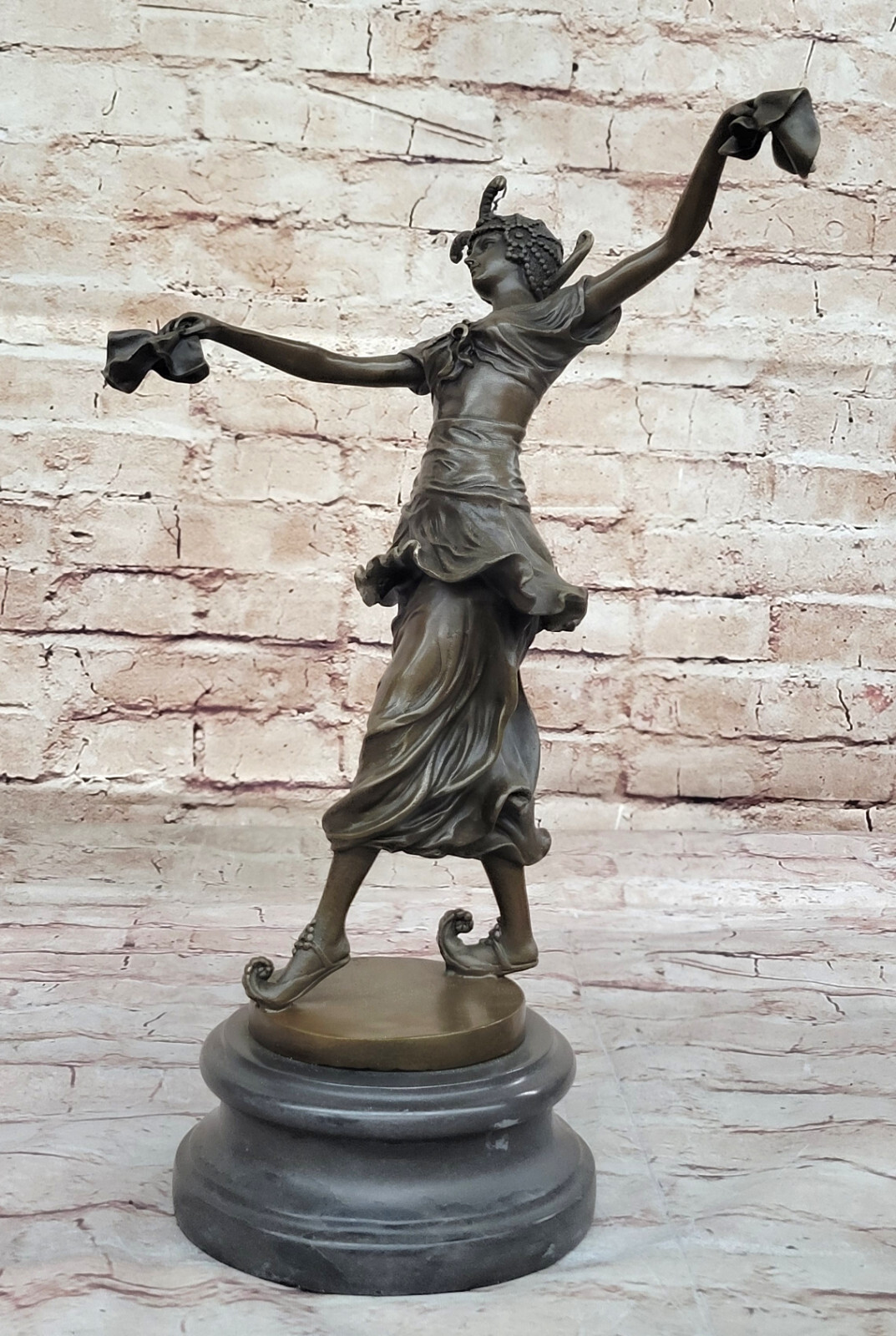 Art Deco Collectible Turkish Dancer Bronze Statue by CL J R Colinet Detailed