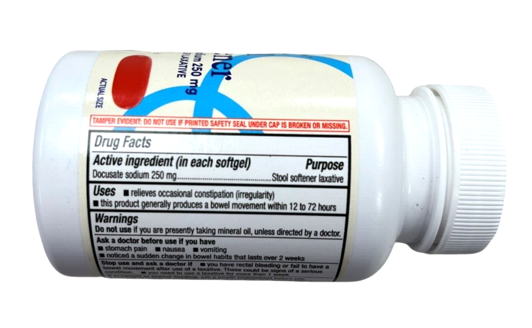 F&T Stool Softener Docusate HIGH DOSE 250 mg 100 Softgels ( 3 pack ) ^