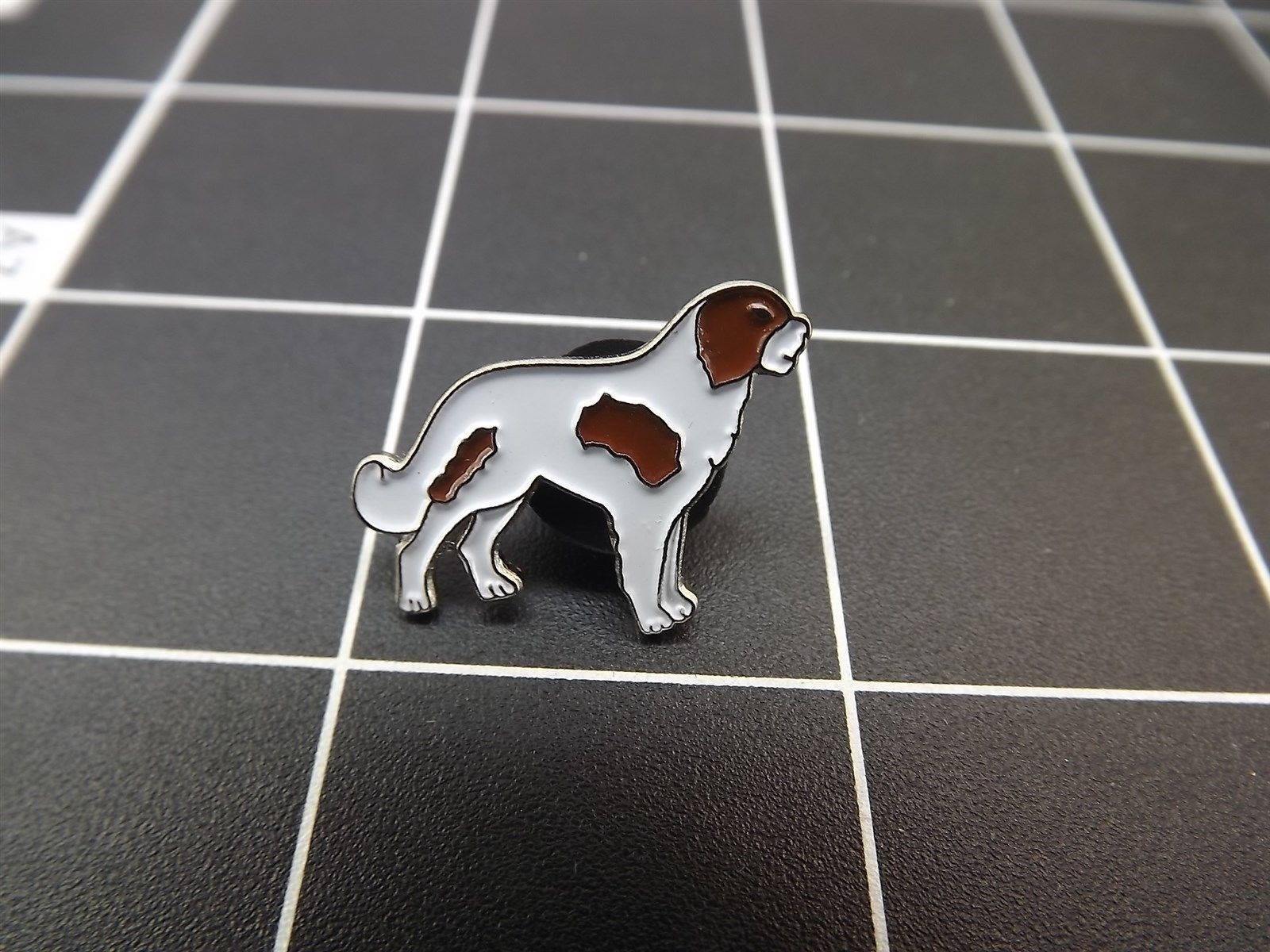 FREE SHIP Lapel Pin Favorite Dog "SAINT BERNARD" ENAMELED LIFETIME GUARANTEE