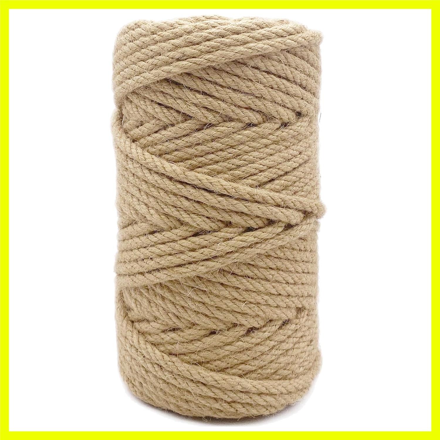 1/4 inch6mm Jute Rope, 164 Feet Heavy Duty and Thick Twine Rope for Cat Scrat...