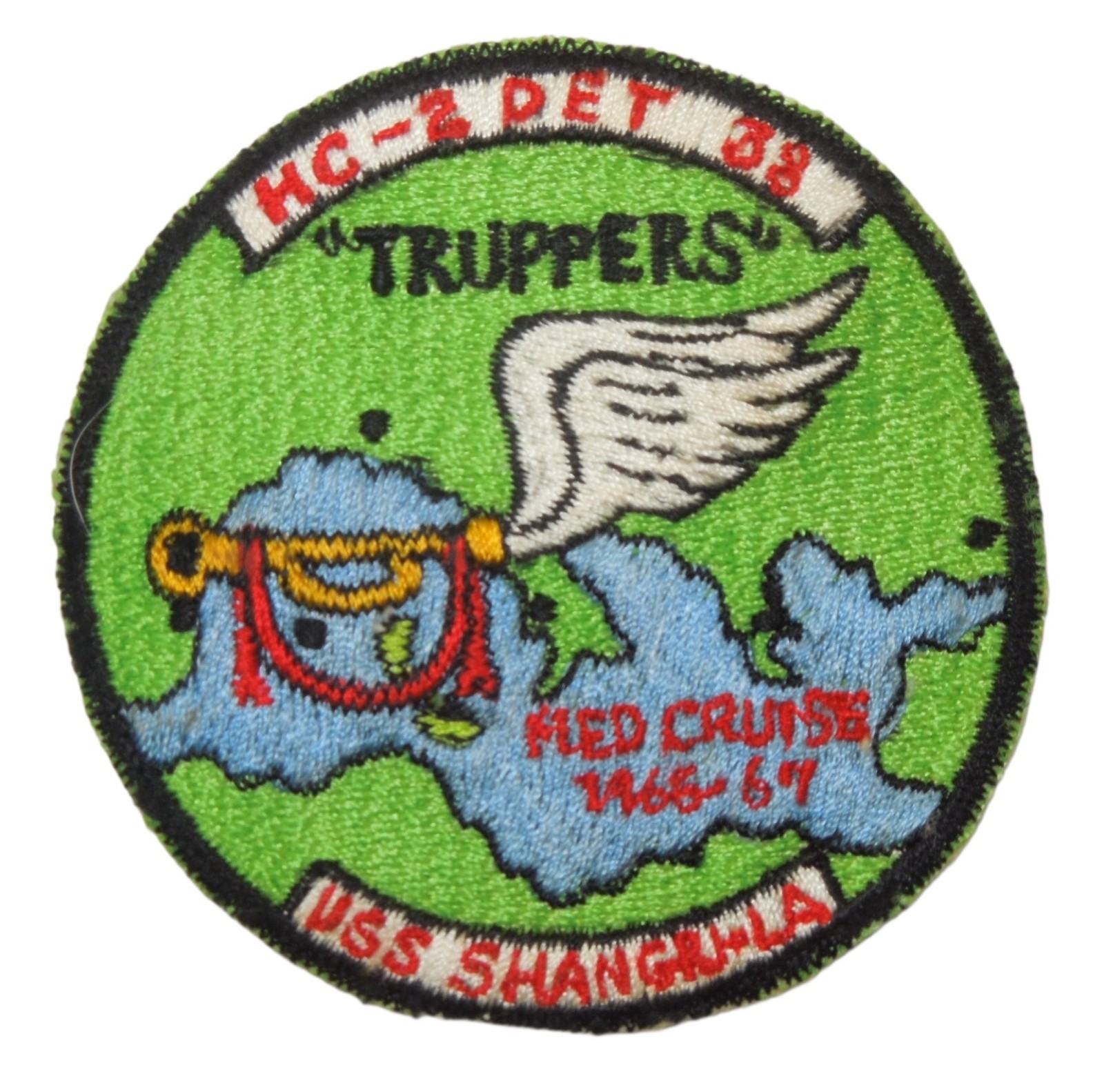 Orig Vietnam US Navy Helicopter Combat Support Squadron 2 HC-2 Patch T17