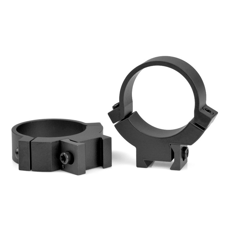 Warne 731M Rimfire Horizontal Split Fixed 30mm Rings, Medium, Matte Black