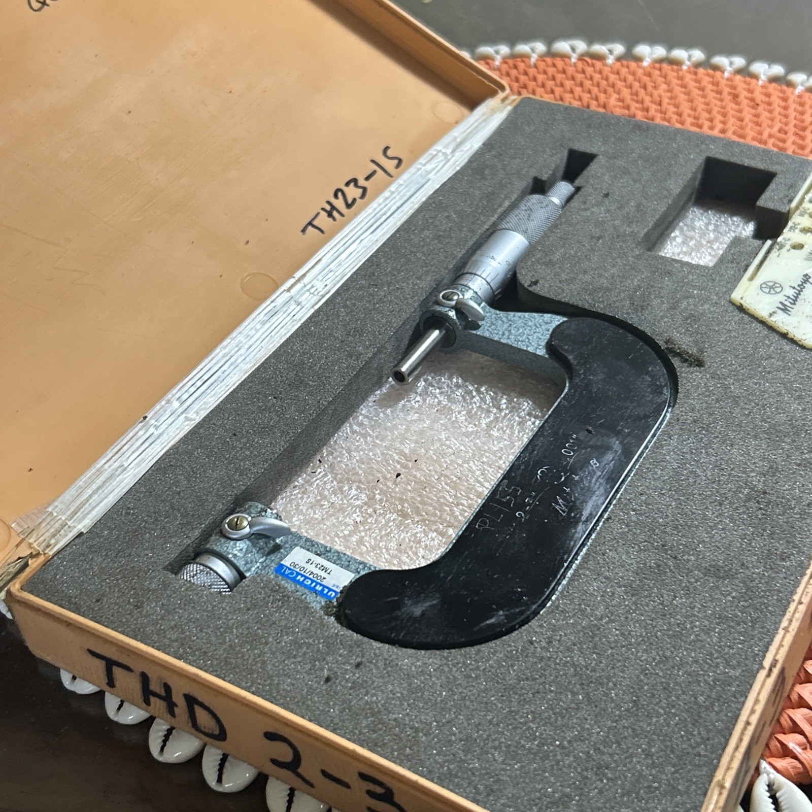 USED MITUTOYO 126-139 2-3" .001" THREAD MICROMETER