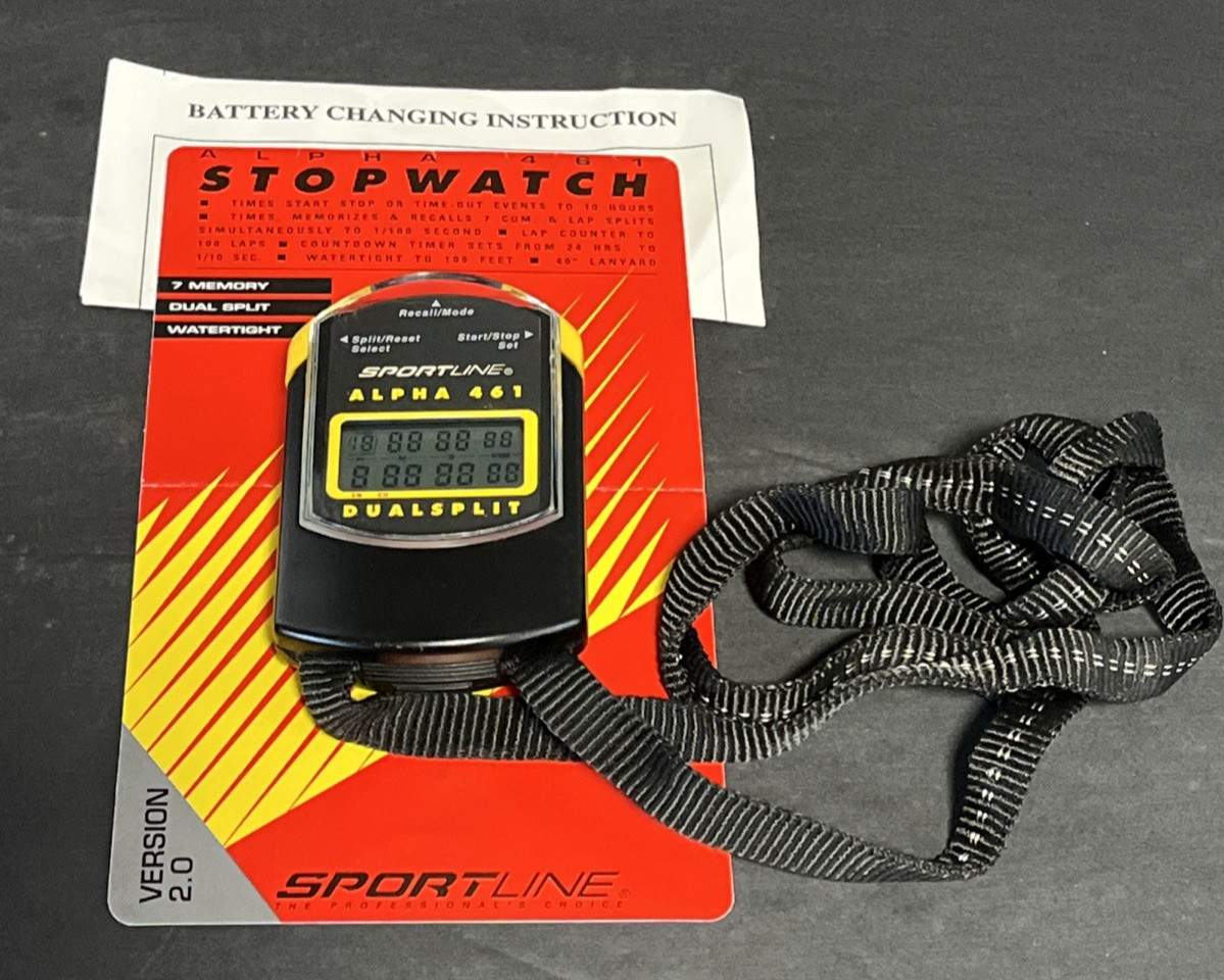 Sportline Alpha 461 / 2.0 version / 7 Memory Dual Split Stopwatch