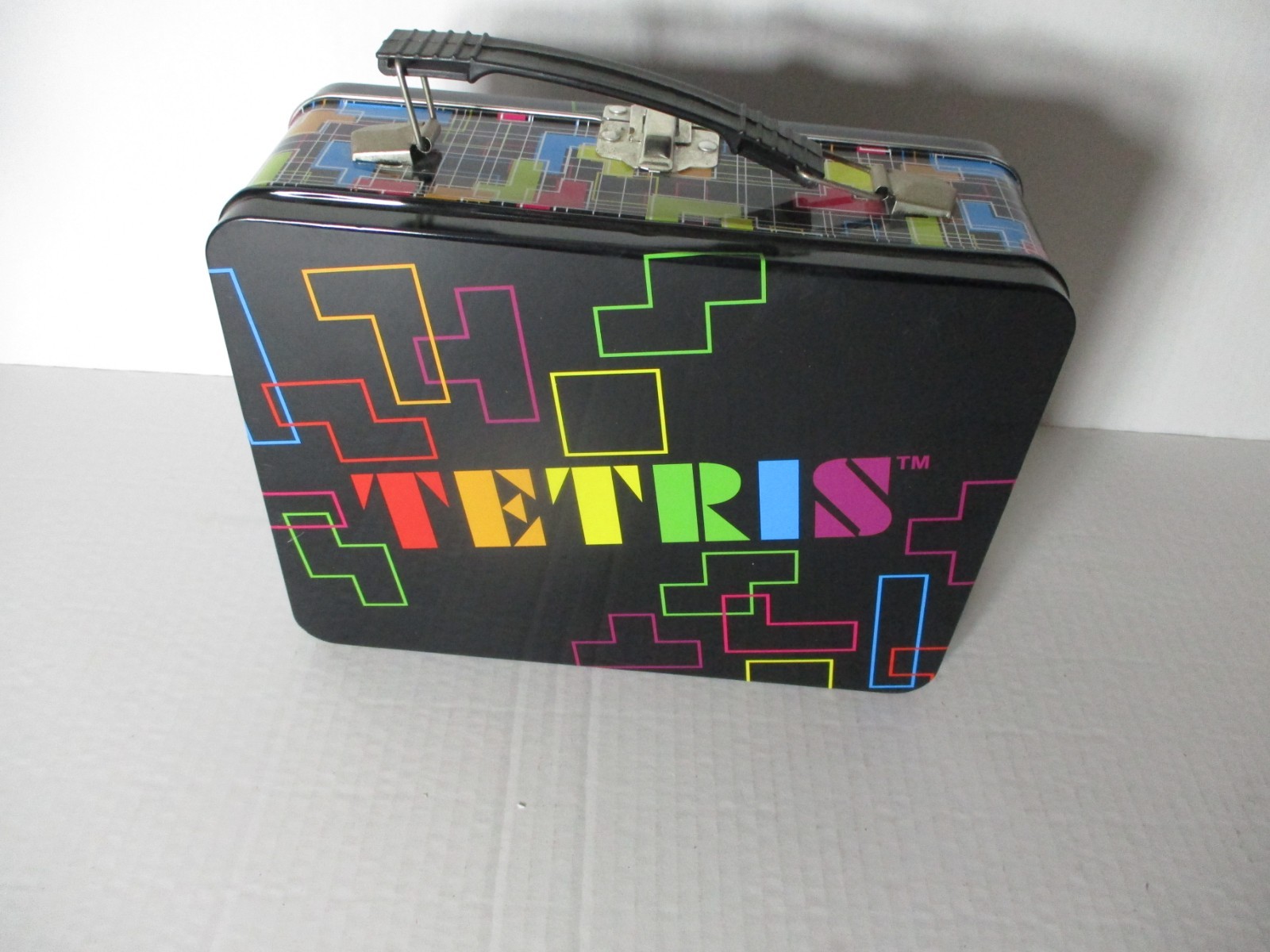 TETRIS 2016 BLACK METAL LUNCHBOX TEAIS EFFECT  VANDOR INC