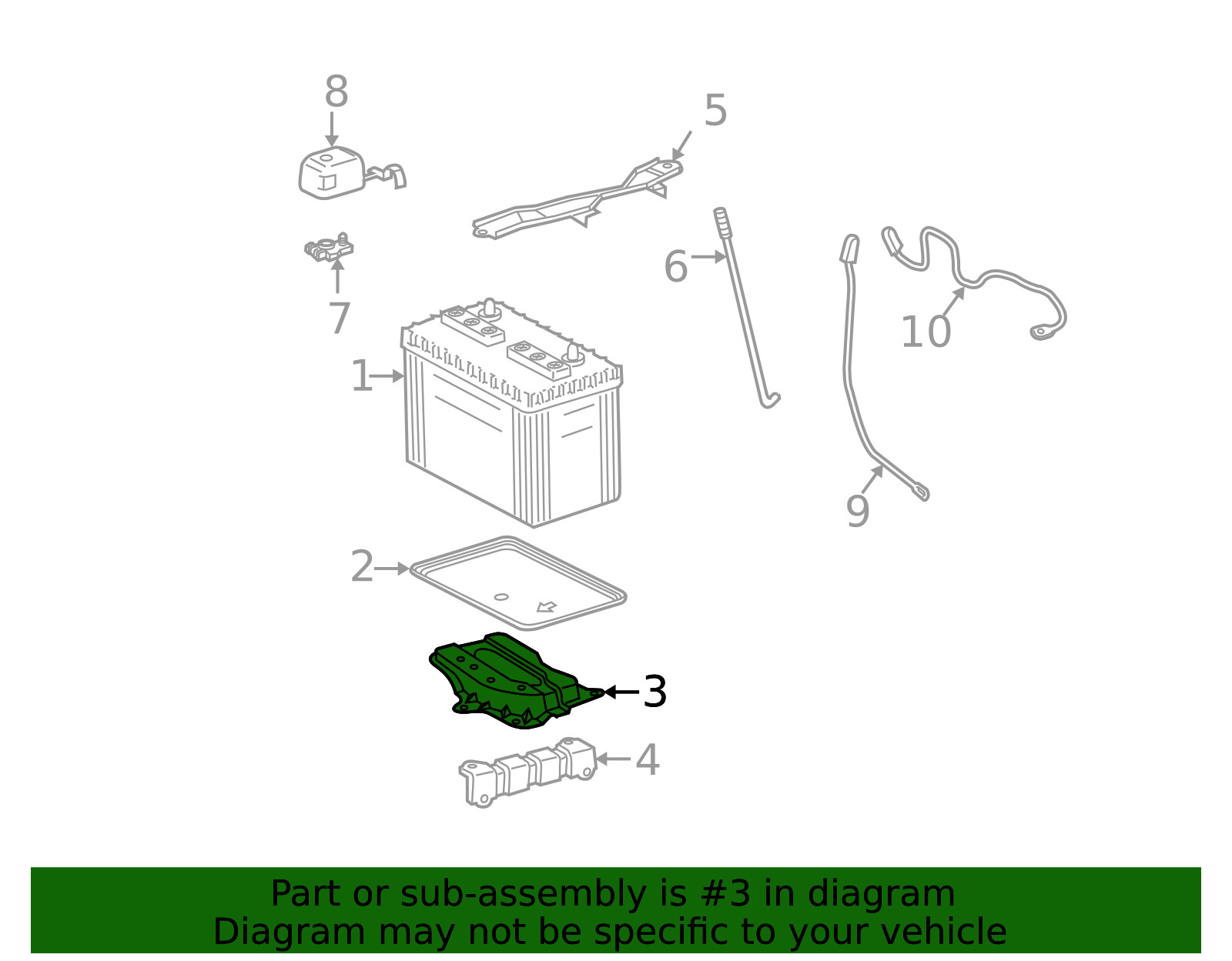 Genuine GM Tray Support 88970967
