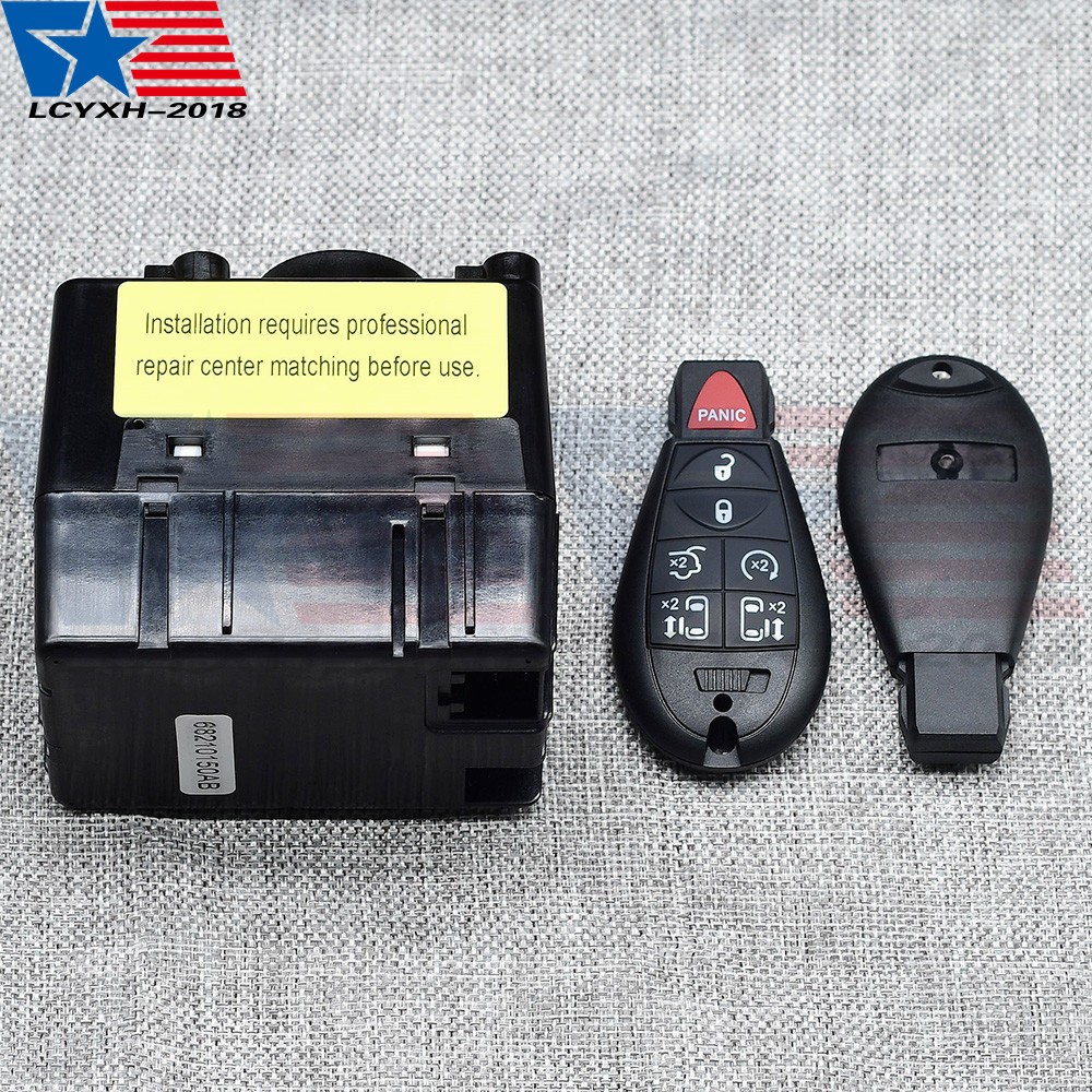 Ignition Switch Node Module &Key For Chrysler Dodge Jeep 68210150AB CBTTP577AB