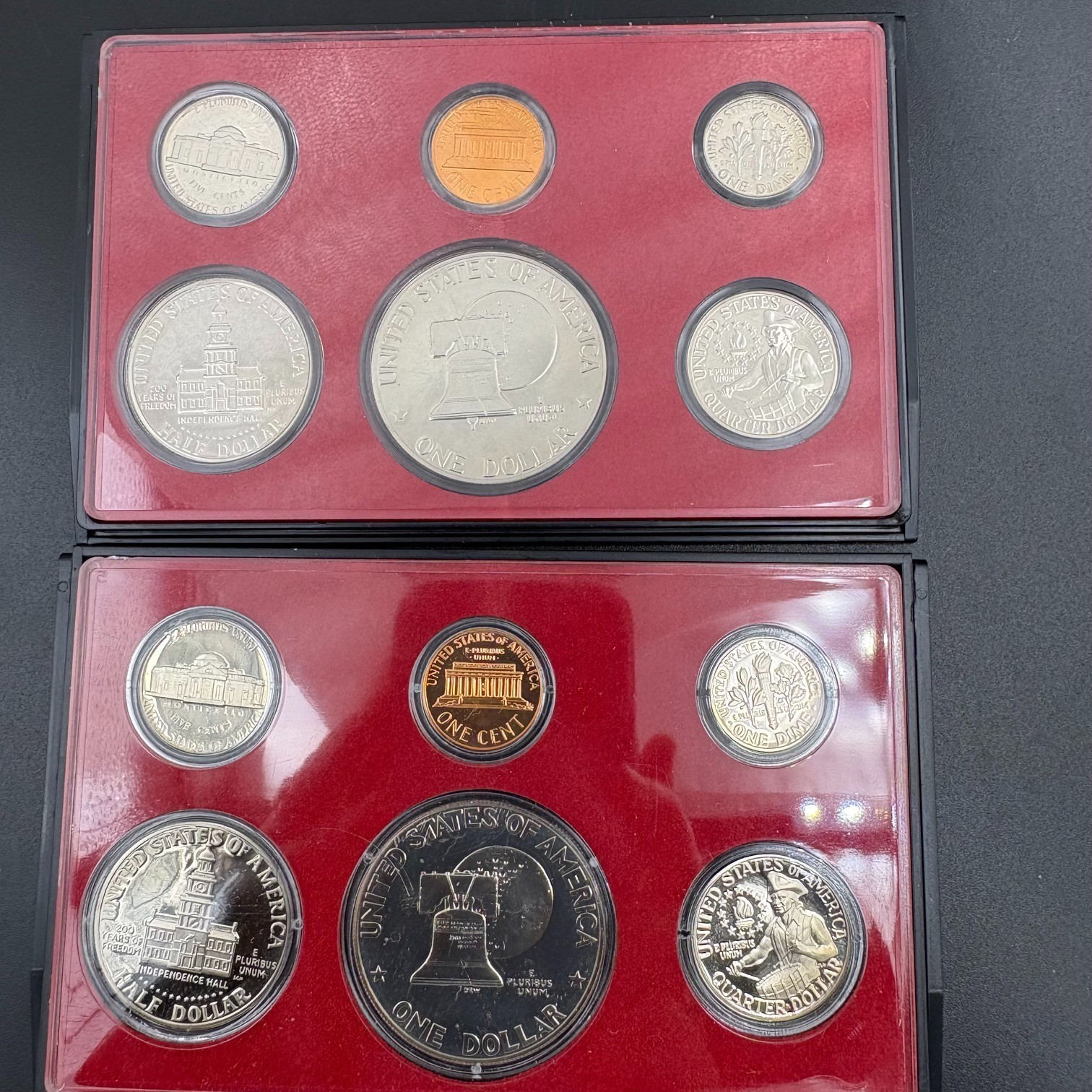 Four US Proof Sets 1974 1975 + Two 1976