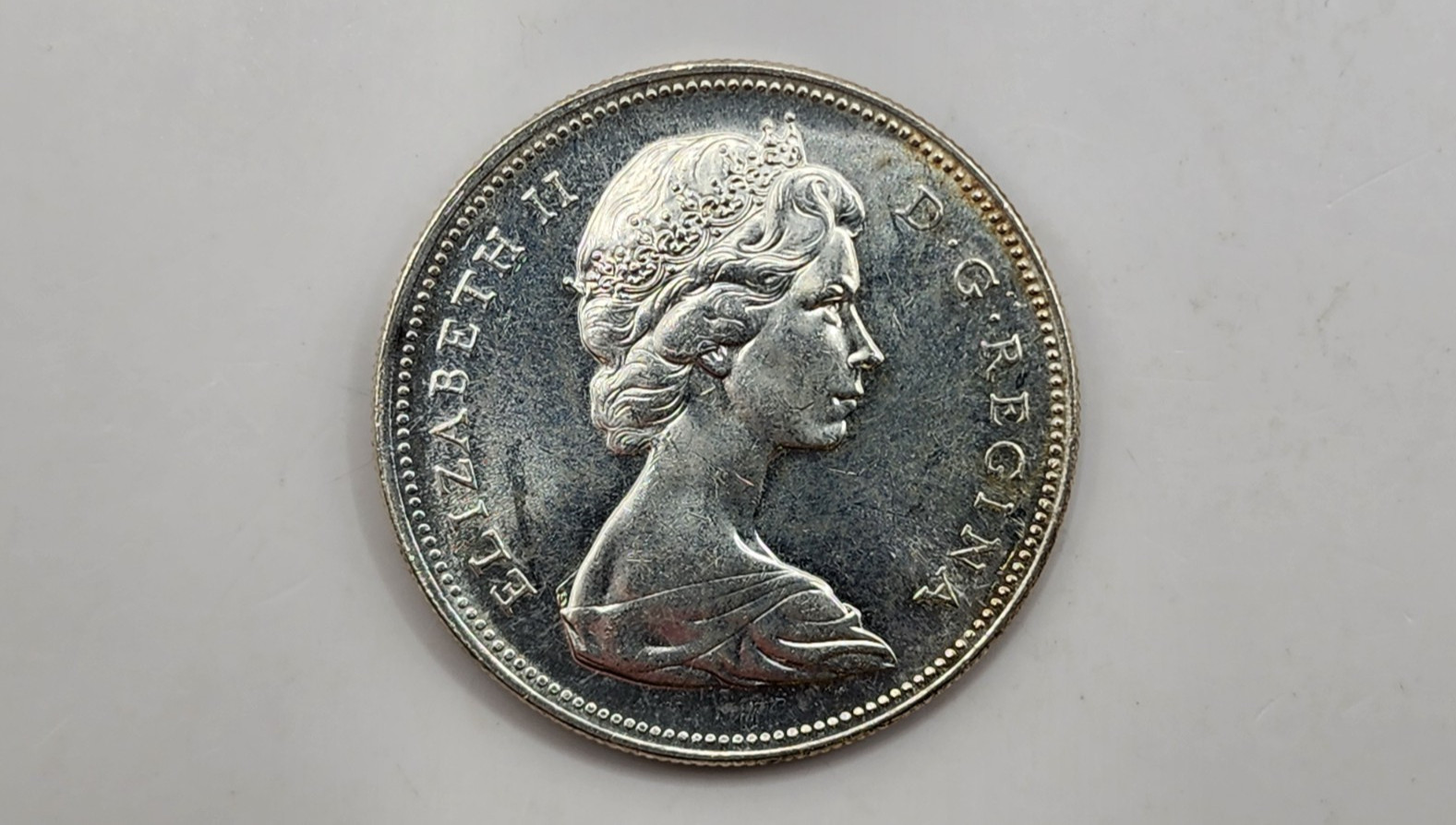 1967 Canada 1 Dollar Silver Coin - Confederation - KM#70