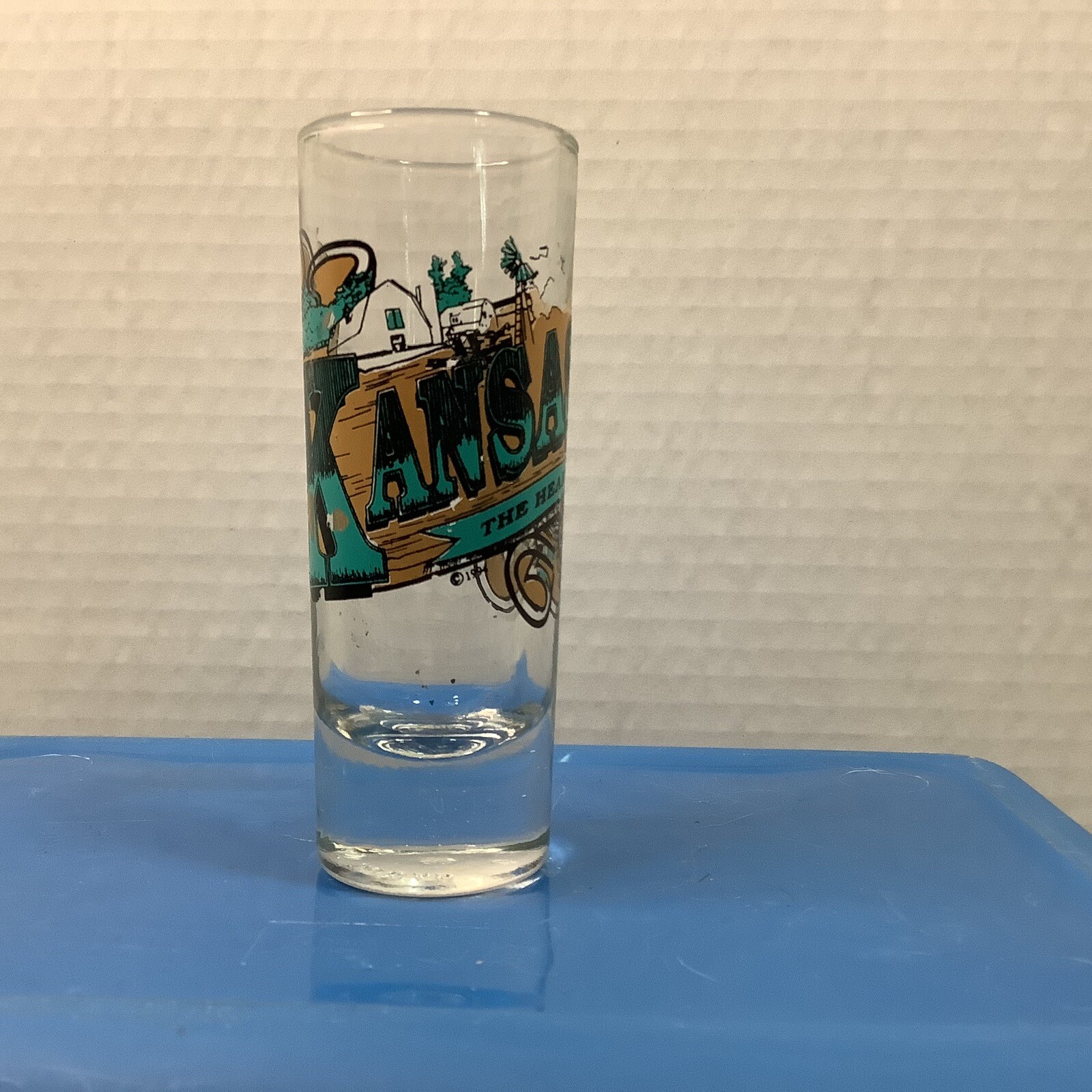 Kansas, The Heartland Tall Glass, COMBINED SHIPPING (SEE STORE)