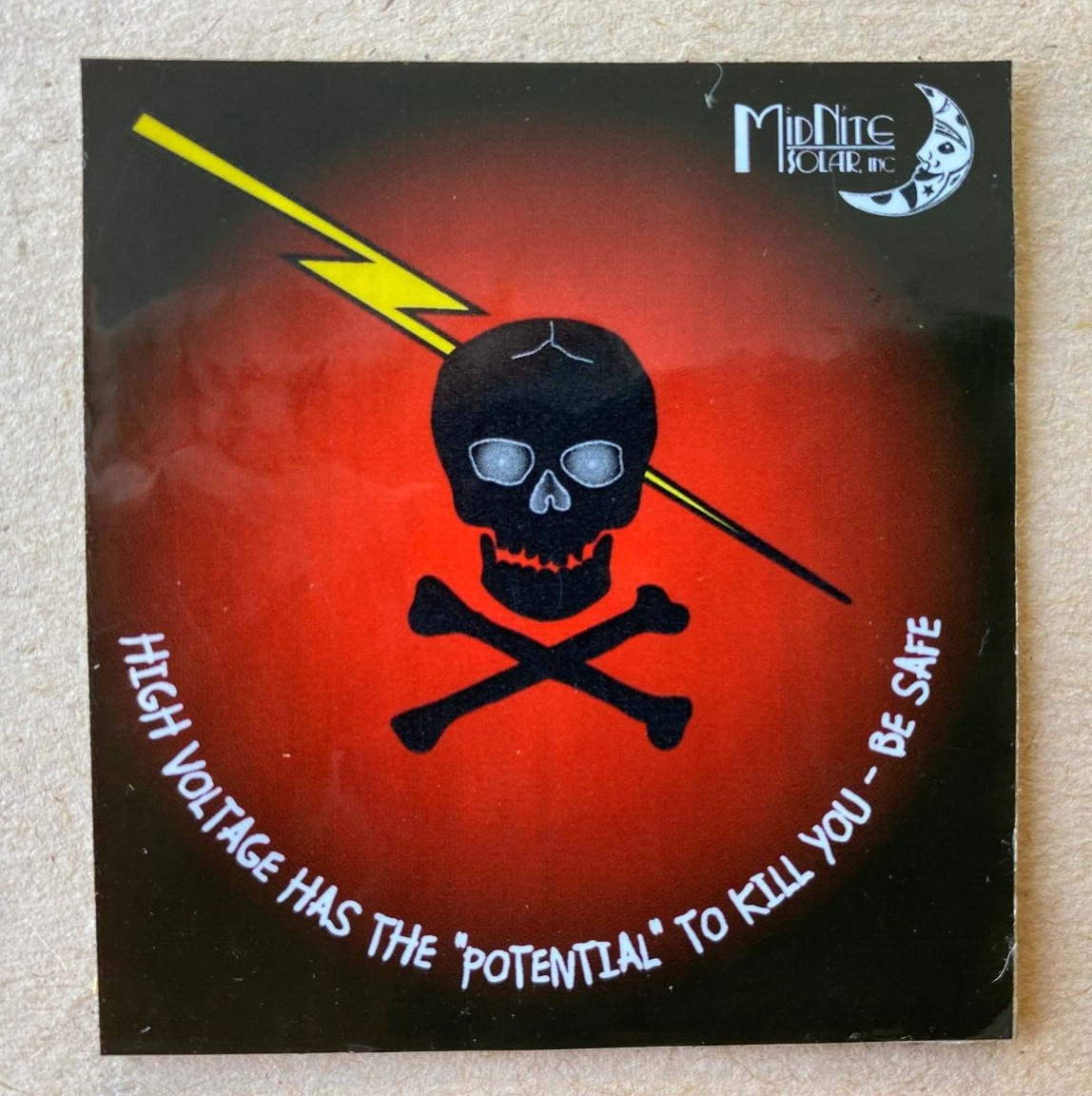 PV Systems labels - Warning - High voltage - Free shipping!!!